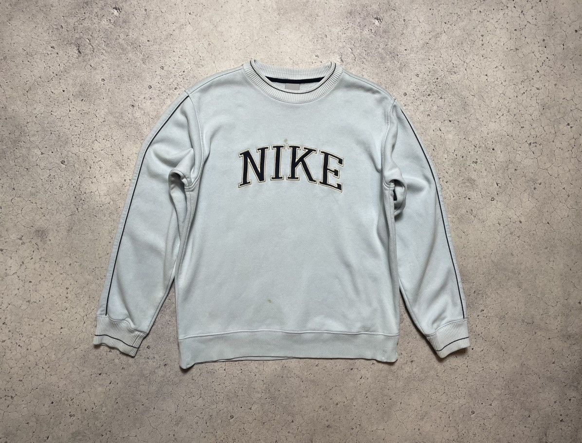 Nike × Vintage Rare Vintage Hype Sweatshirt Nike Big Logo Big Swoosh Y2K Size US M / EU 48-50 / 2 - 1 Thumbnail