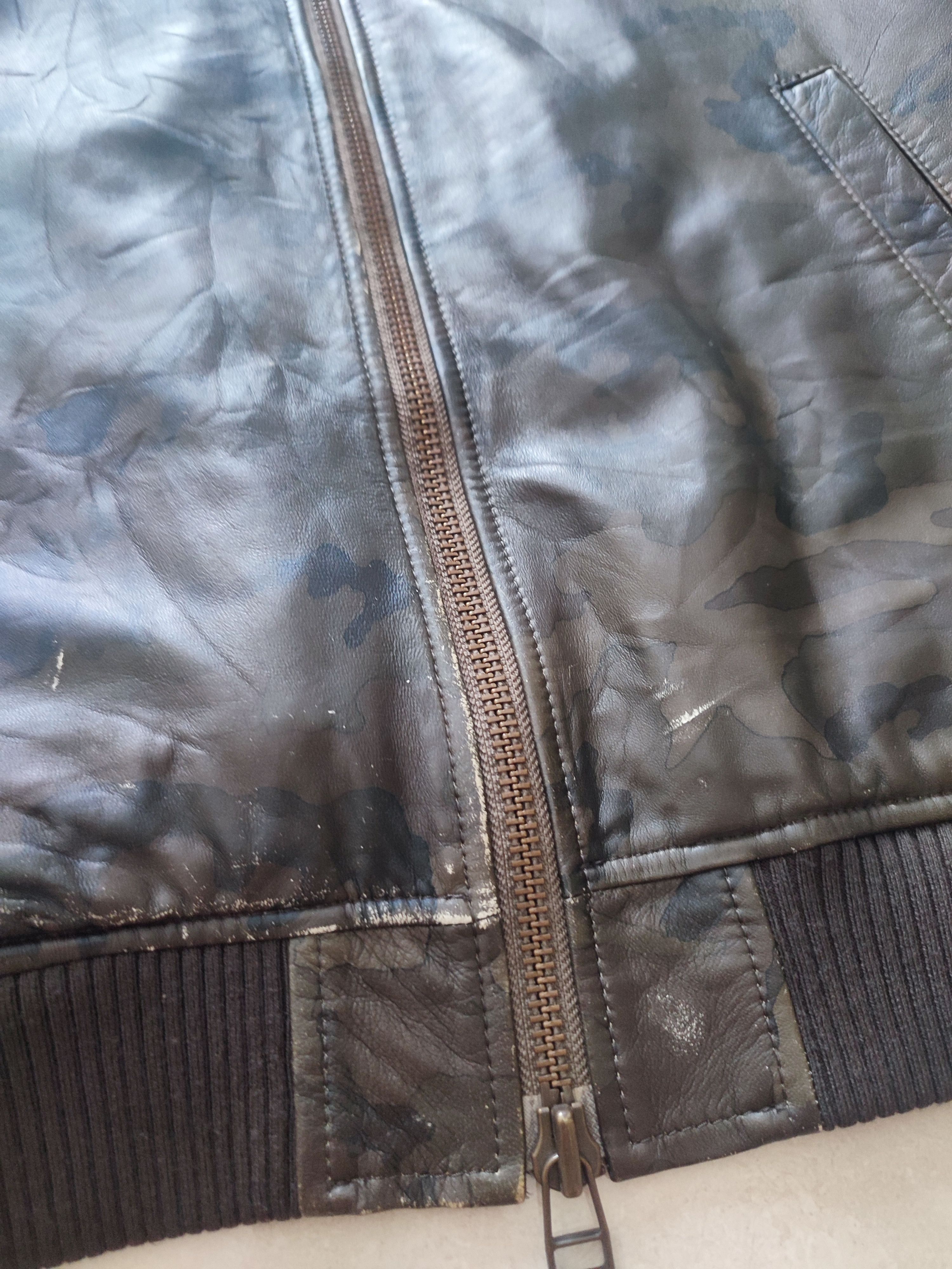 Avirex 🔥STEALS🔥Very Rare Avirex Lamb Skin Camo MA-1 Bomber Jacket Size US XL / EU 56 / 4 - 14 Thumbnail