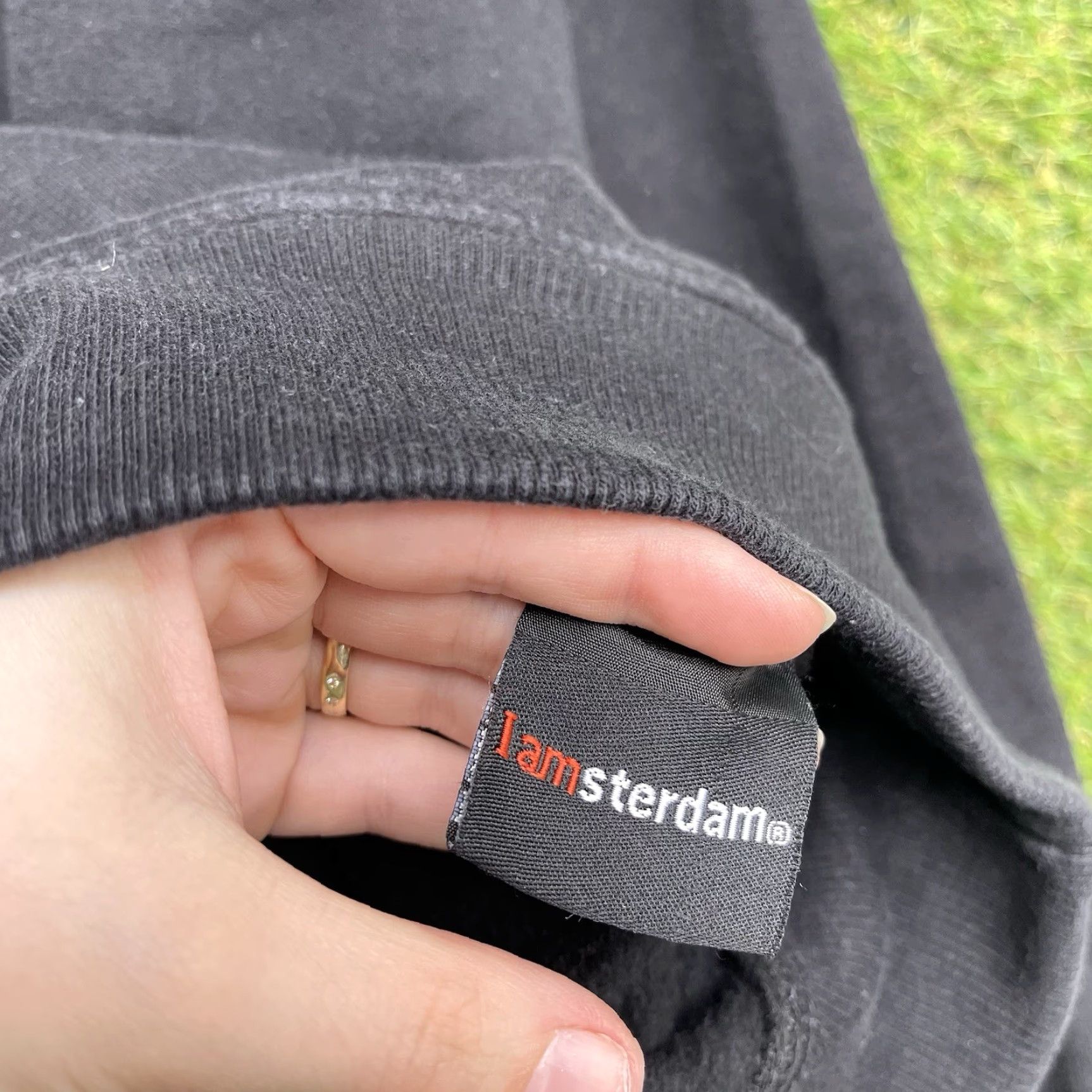 Vintage I Amsterdam Hoodie Men’s Small Black Heavyweight Casual Warm Y2K Size US S / EU 44-46 / 1 - 4 Thumbnail