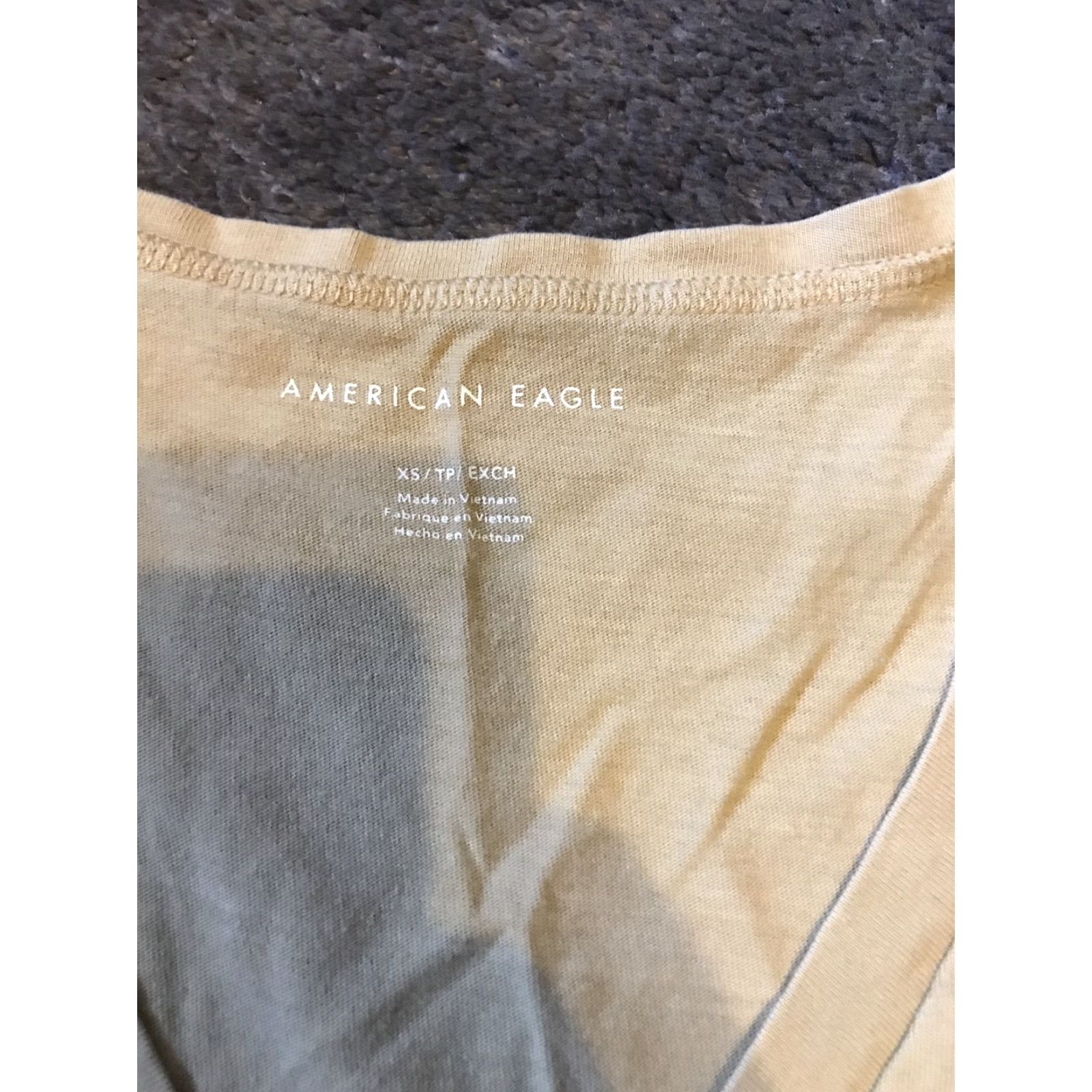 American Eagle Outfitters VINTAGE American Eagle Tank XS Women XS Yellow Tank Top Size XS / US 0-2 / IT 36-38 - 2 Thumbnail