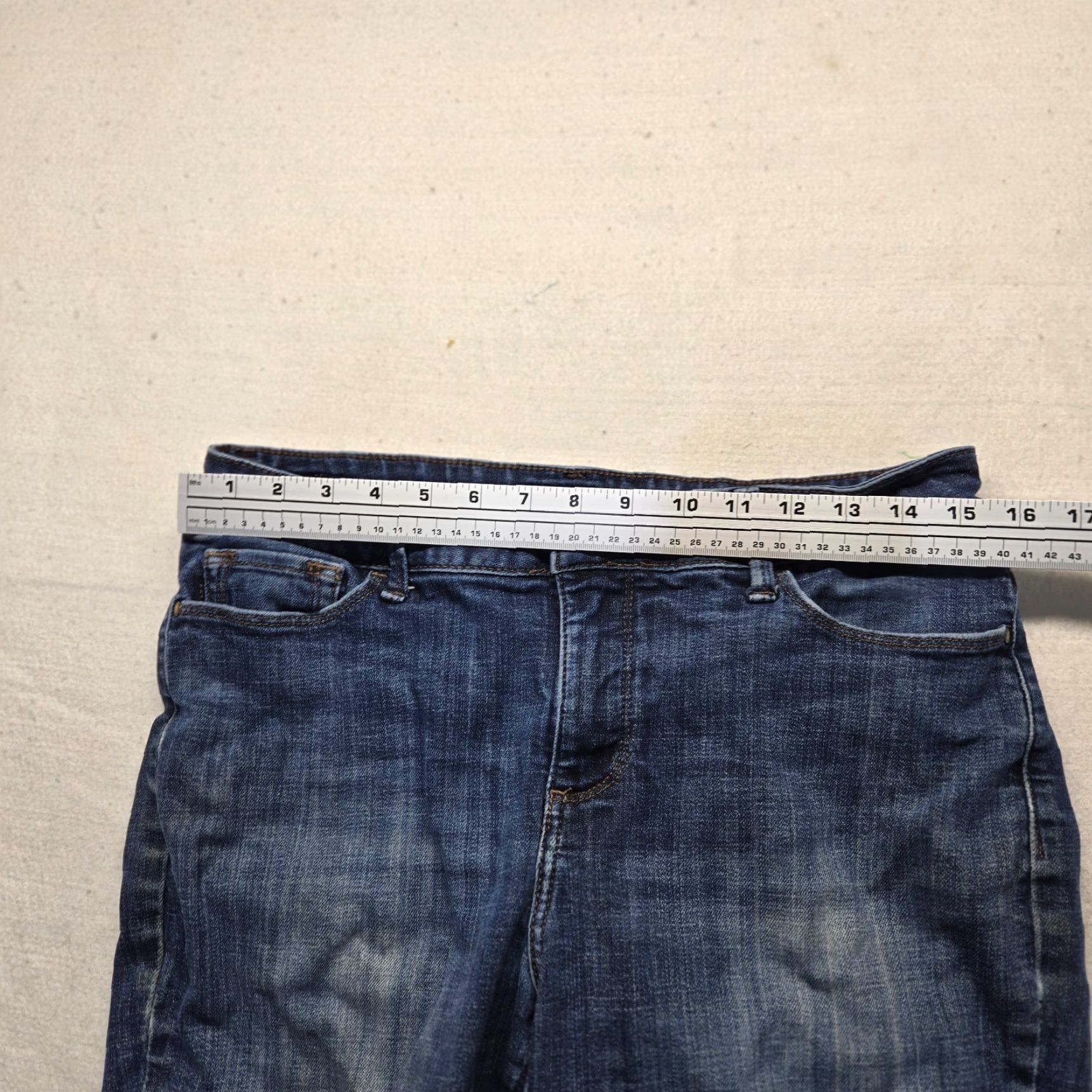 Lee VINTAGE Lee Women's Jeans Size 10 Short Regular Fit Straight Leg Distressed Shaping Blue Size 32" / US 10 / IT 46 - 5 Thumbnail