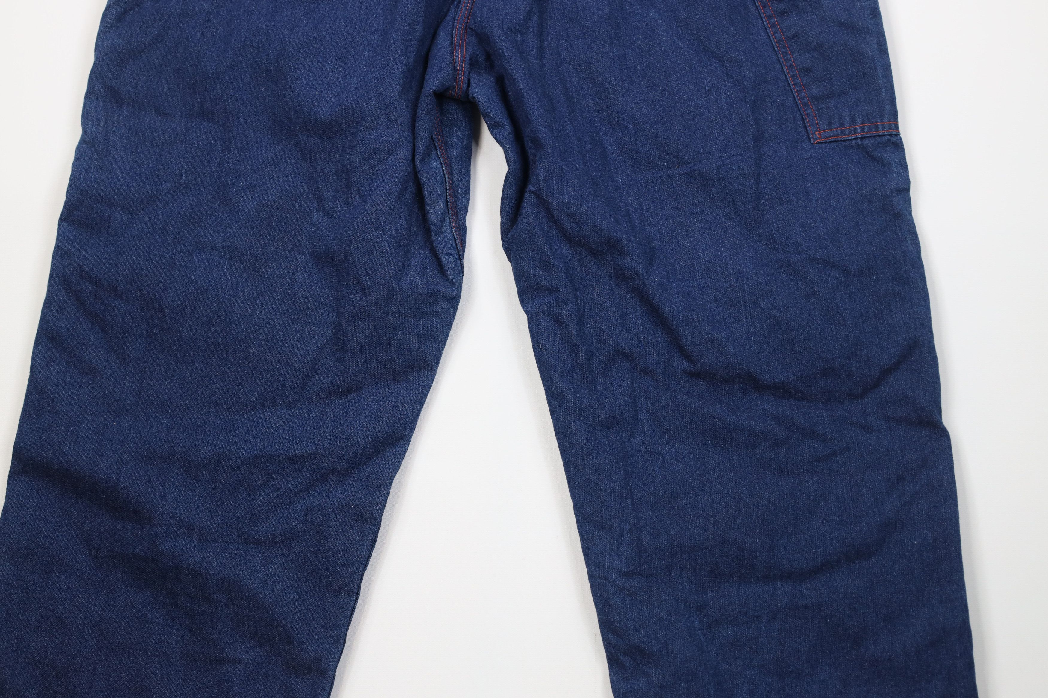 Vintage Vintage 70s Streetwear Insulated Wide Leg Dungaree Jeans US Size US 42 / EU 58 - 13 Thumbnail