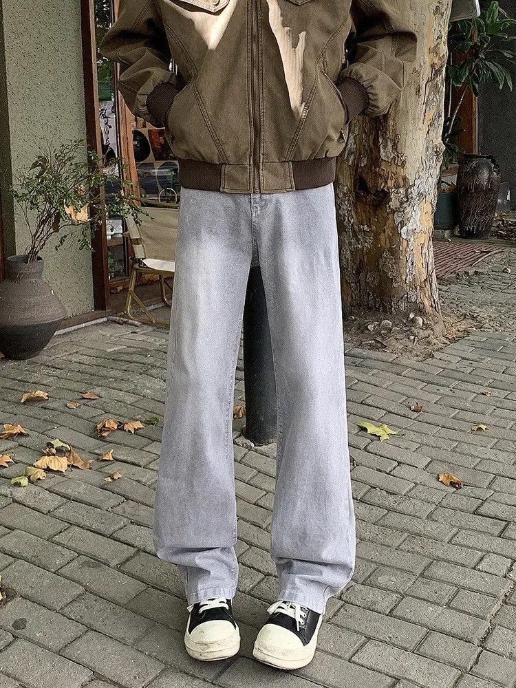 Japanese Brand × Jean Retro loose washed straight leg jeans Size US 32 / EU 48 - 1 Thumbnail