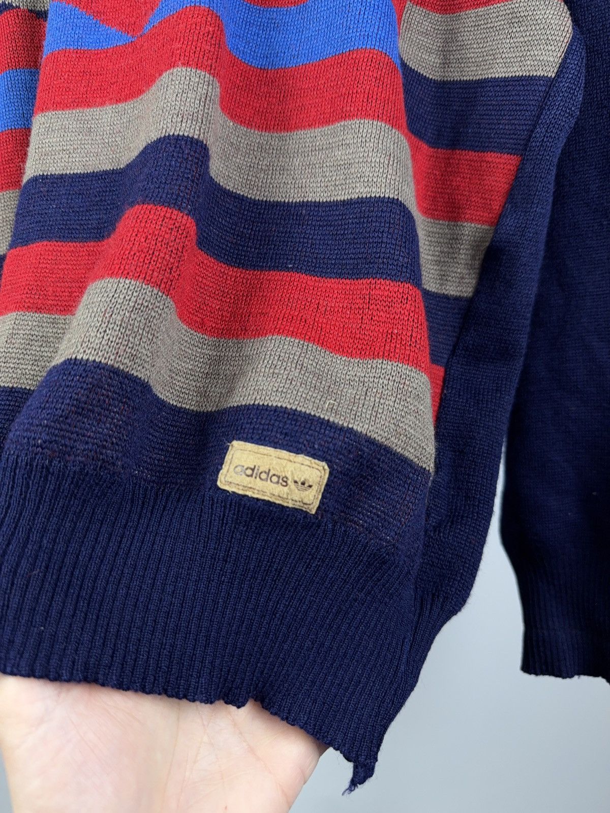Adidas × Vintage Vintage Adidas 80-90s made in England knitted sweater Size US S / EU 44-46 / 1 - 3 Thumbnail