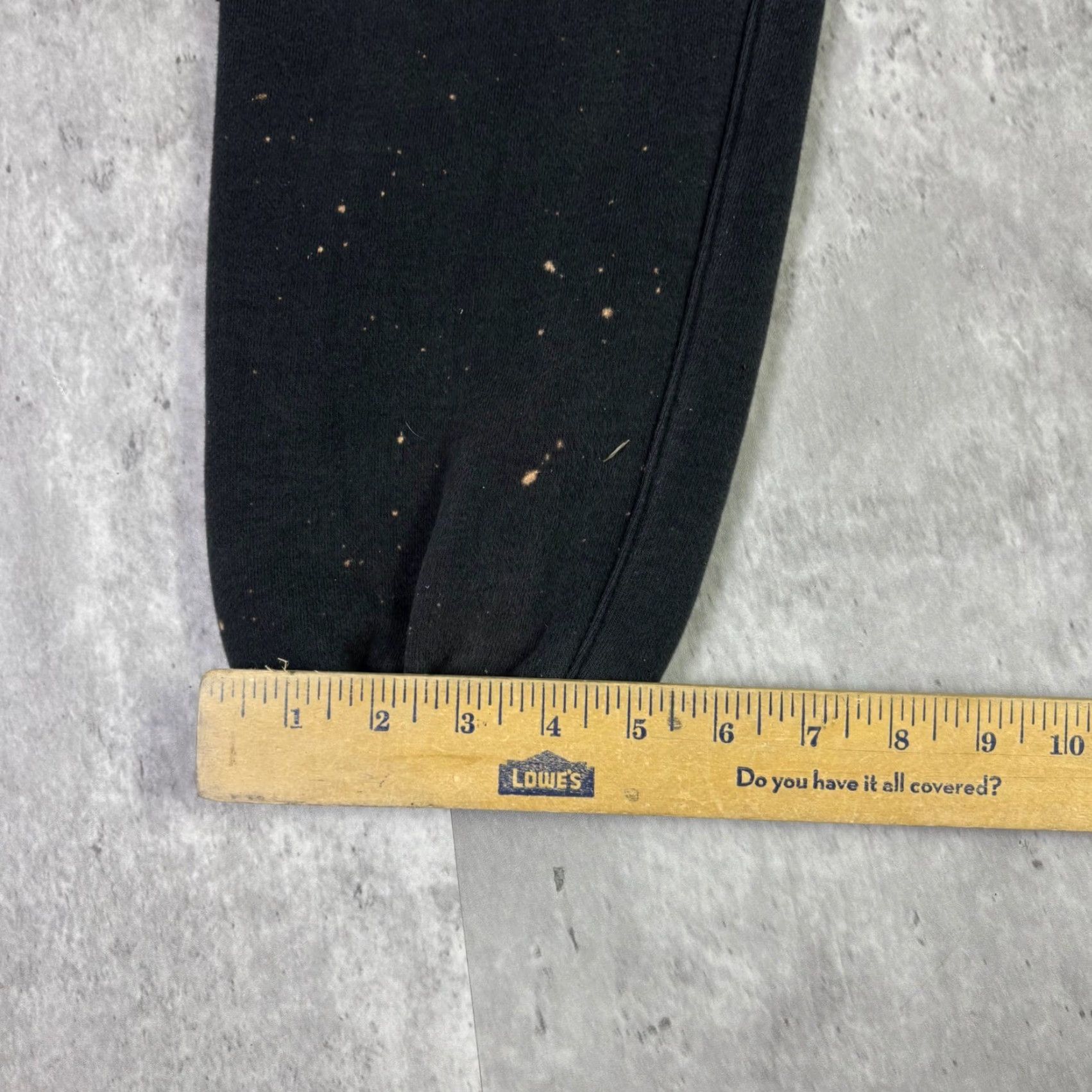 Vintage Fear of God Essentials Sweatpants Mens M Black 90s Distressed Pockets Drawstring Heavyweight Tapered Relaxed Casual Activewear Joggers Size US 31 - 4 Thumbnail