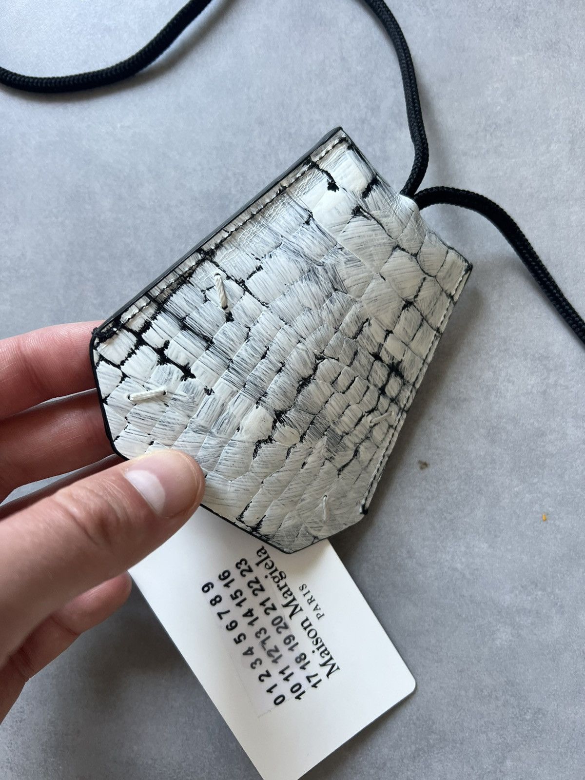 Maison Margiela Maison Margiela Painted Crocodile Leather Key Case Lanyard Size ONE SIZE - 3 Thumbnail