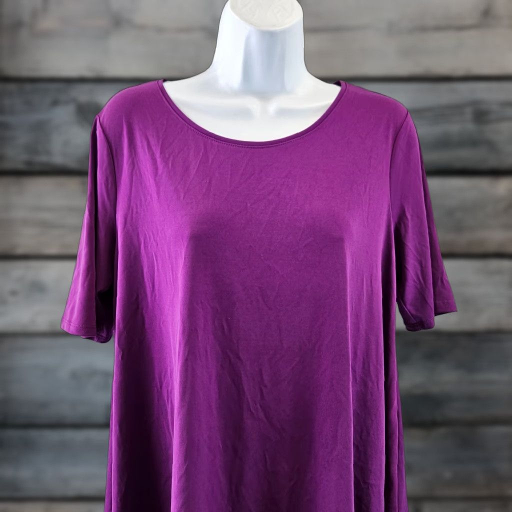 Vintage Chico's Womens Ultimate Tee Shirt Medium Purple Solid Size M / US 6-8 / IT 42-44 - 1 Thumbnail