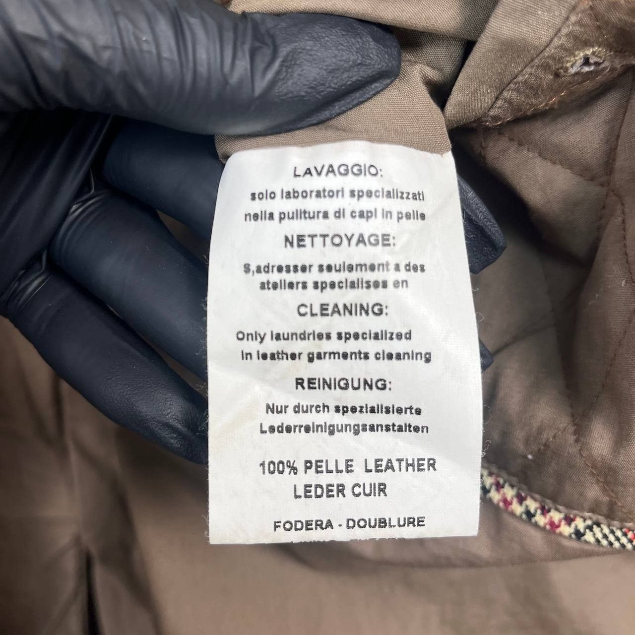 Gimo's Gimo's Mens Brown Leather Jacket Quilted Lined Classic Sz M Size US M / EU 48-50 / 2 - 7 Thumbnail