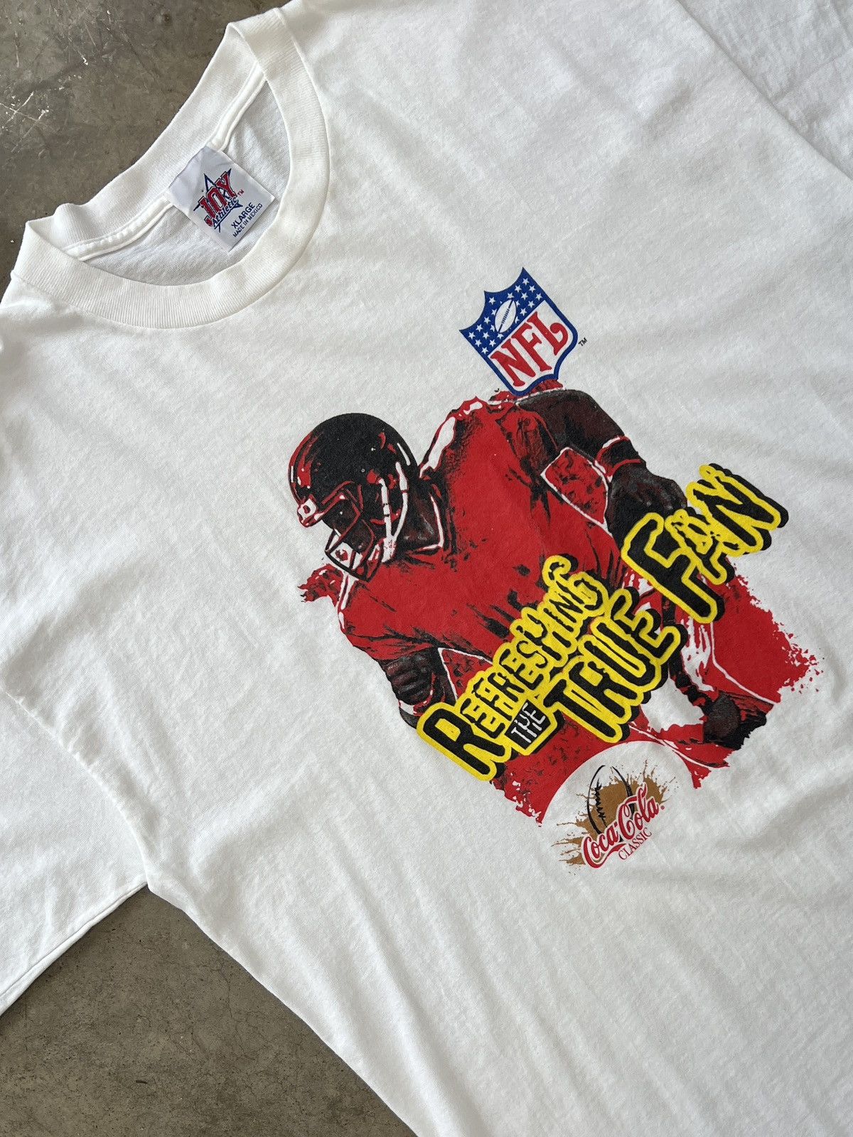 NFL × Vintage Vintage Refreshing True Fan Coke NFL Single Stitch Tee XL Size US XL / EU 56 / 4 - 1 Thumbnail