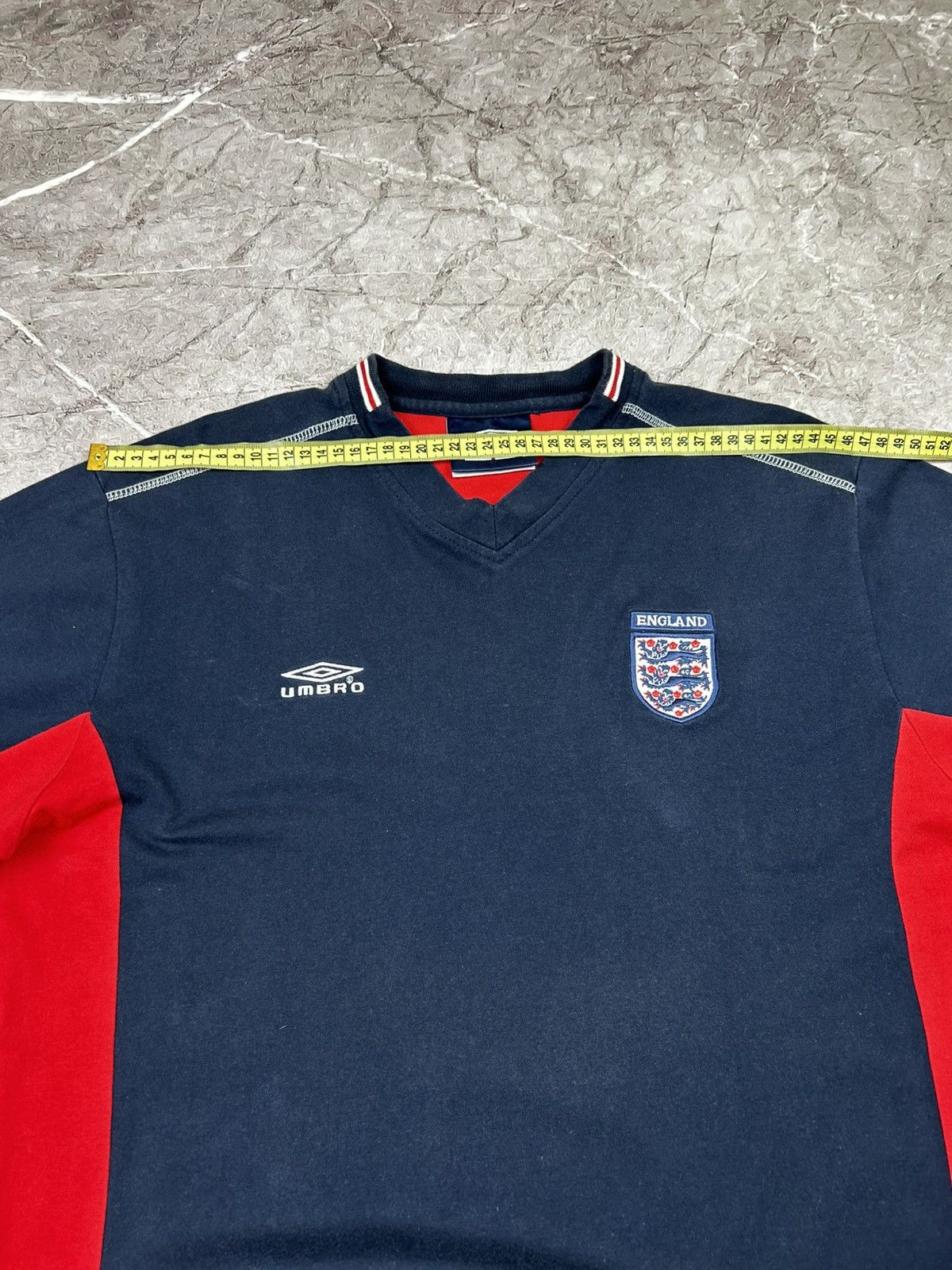 Umbro Vintage Umbro England Soccer T-shirt Size US XL / EU 56 / 4 - 8 Thumbnail