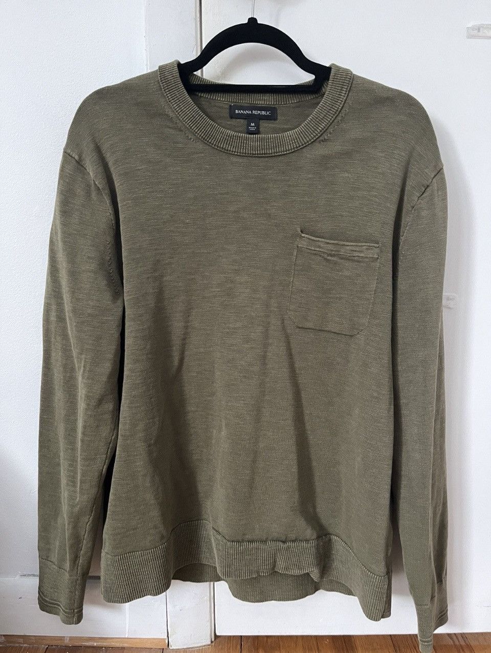 Banana Republic Organic Cotton Garment Dyed Sweater Size US M / EU 48-50 / 2 - 3 Thumbnail