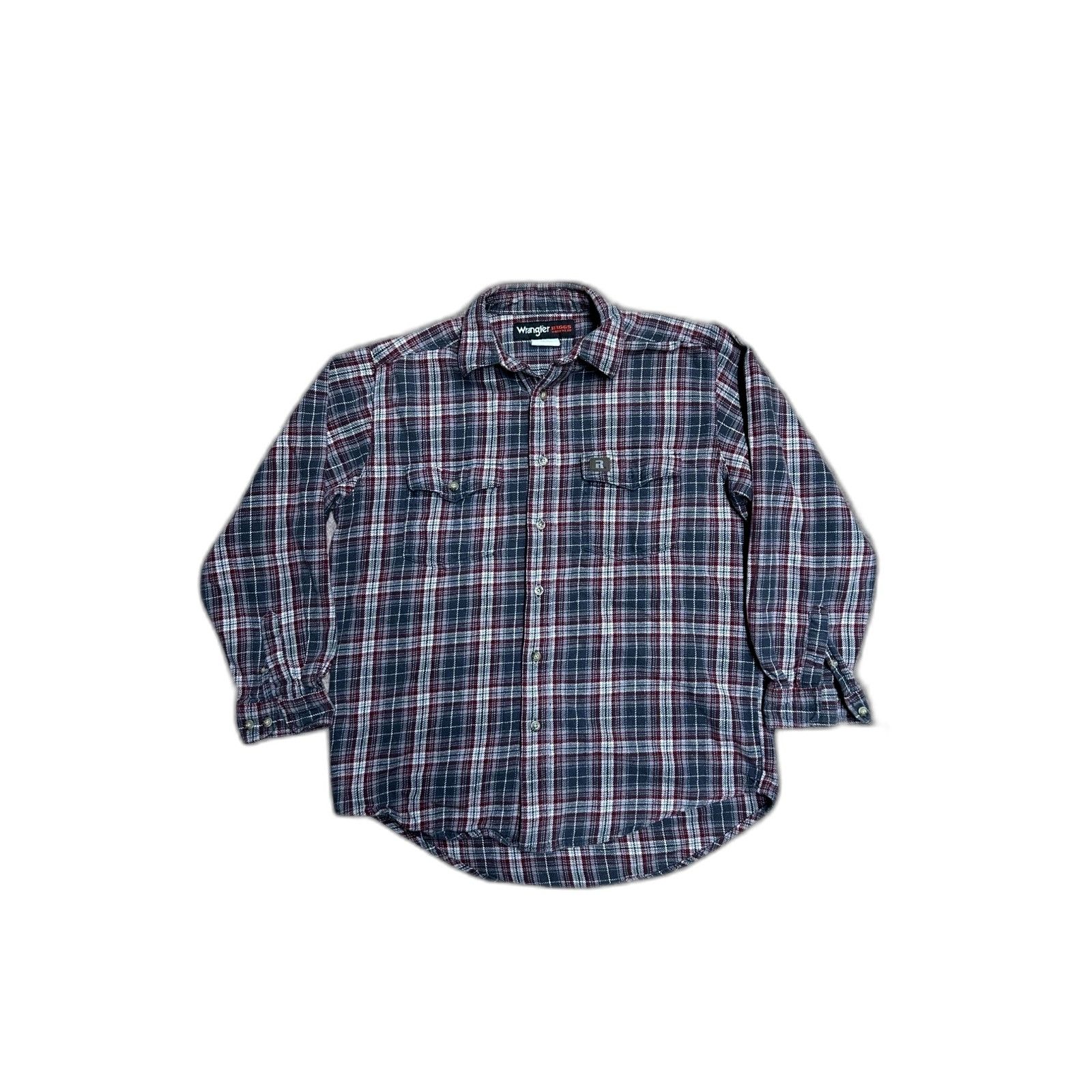 Wrangler Wrangler Riggs Workwear Shirt Men's XL T Flannel Plaid L/S R Size US XL / EU 56 / 4 - 1 Thumbnail