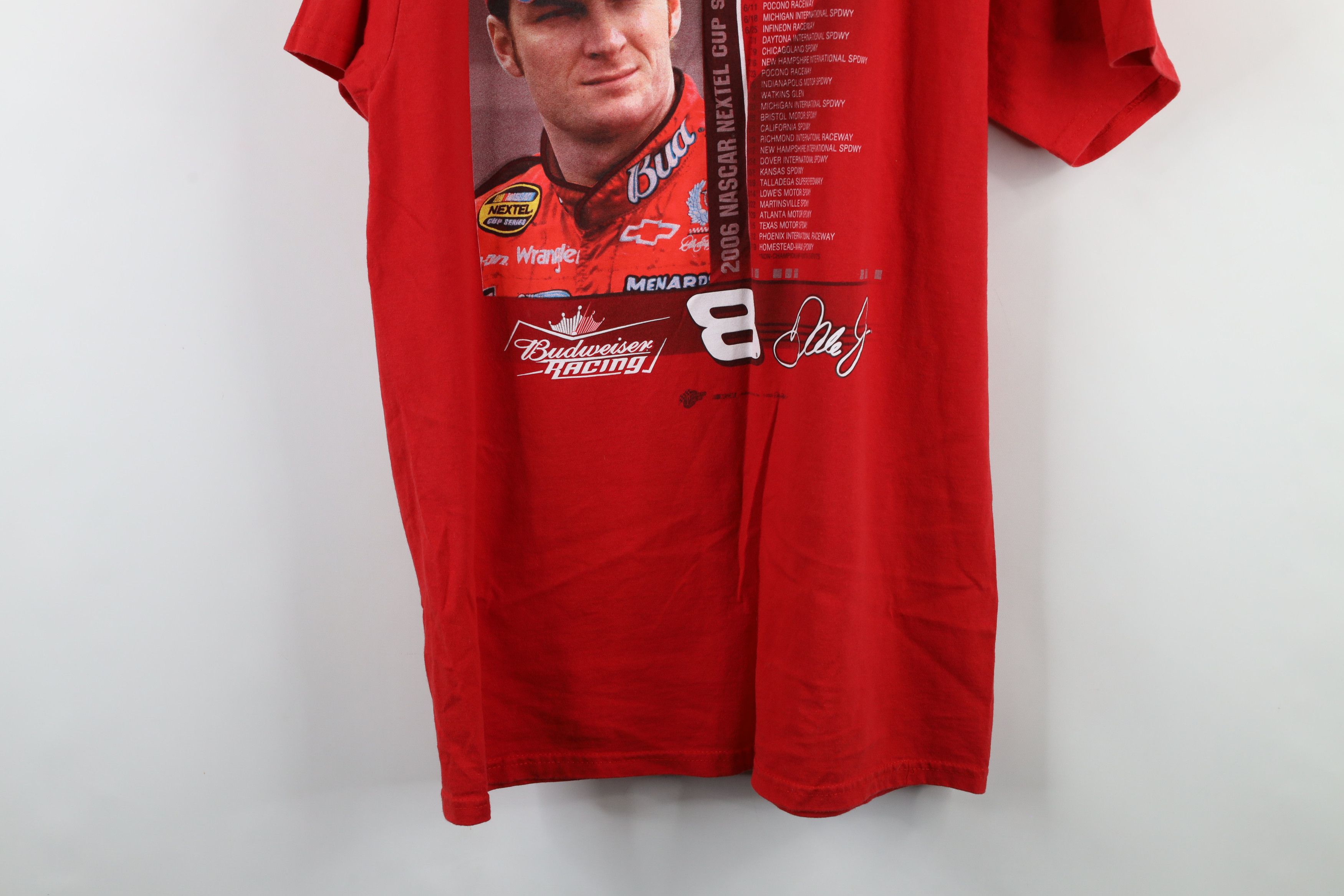 Vintage Vintage Y2K 2006 NASCAR Earnhardt Jr Budweiser T-Shirt Size US L / EU 52-54 / 3 - 15 Thumbnail