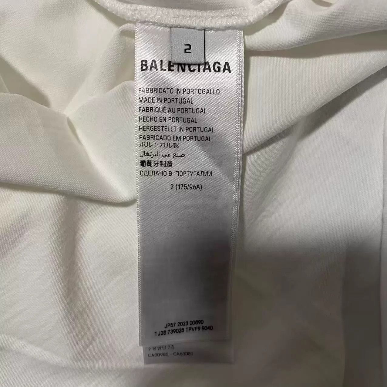 Balenciaga Balenciaga Embroidered Reversed Logo Short Tee Size 2 Size US M / EU 48-50 / 2 - 5 Thumbnail