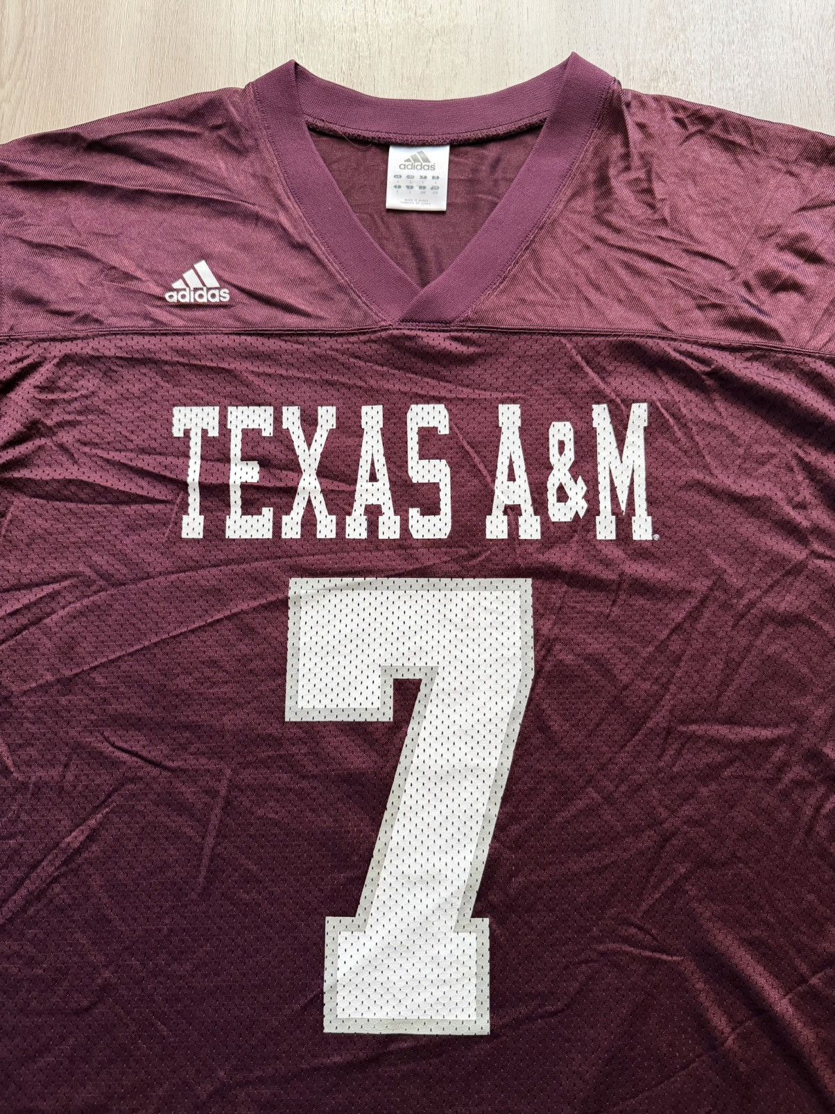 Adidas Vintage Adidas Texas A&M Football Jersey Size Adult L #7 Size US L / EU 52-54 / 3 - 2 Thumbnail
