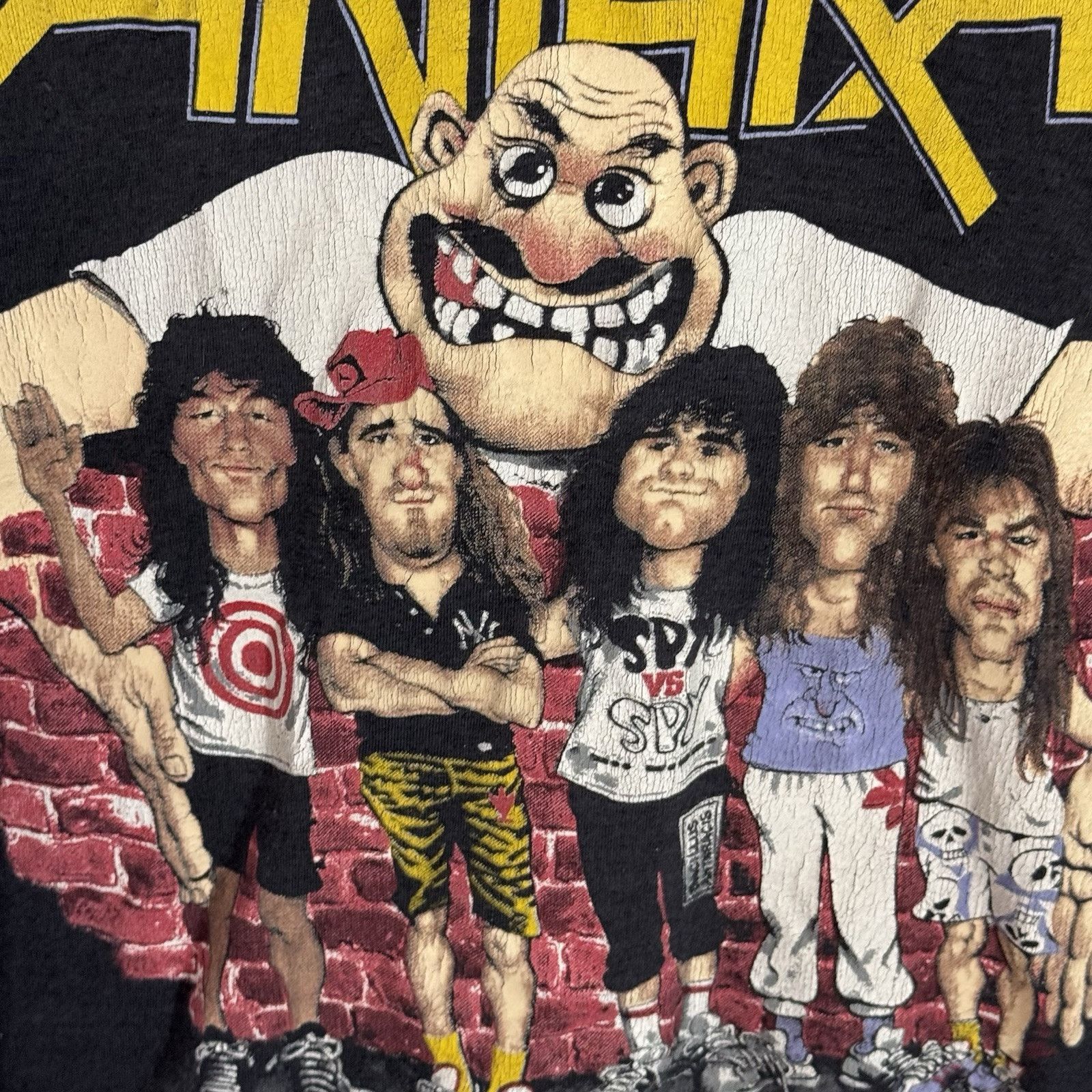 Band Tees × Vintage VTG Anthrax Road To Euphoria Graphic Band T-shirt 80s Size M Size US S / EU 44-46 / 1 - 8 Thumbnail