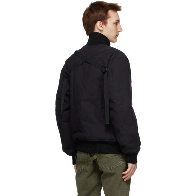 Helmut Lang Bondage Strapped Bomber Jacket Size US M / EU 48-50 / 2 - 11 Thumbnail
