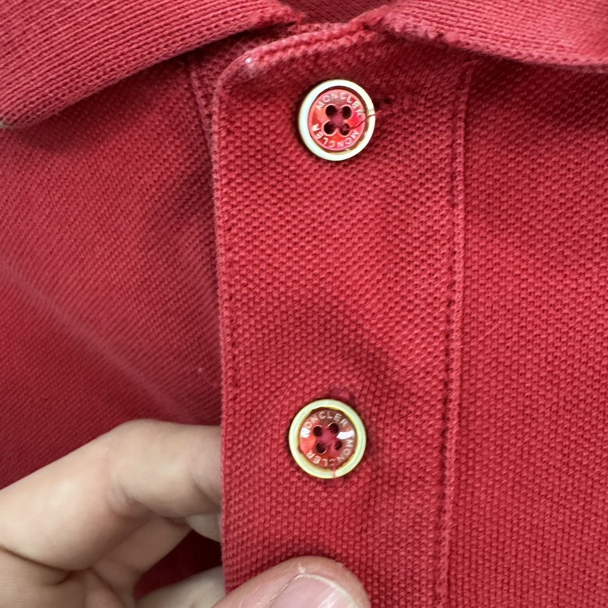 Moncler Moncler Polo T-shirt Red Size US L / EU 52-54 / 3 - 7 Thumbnail