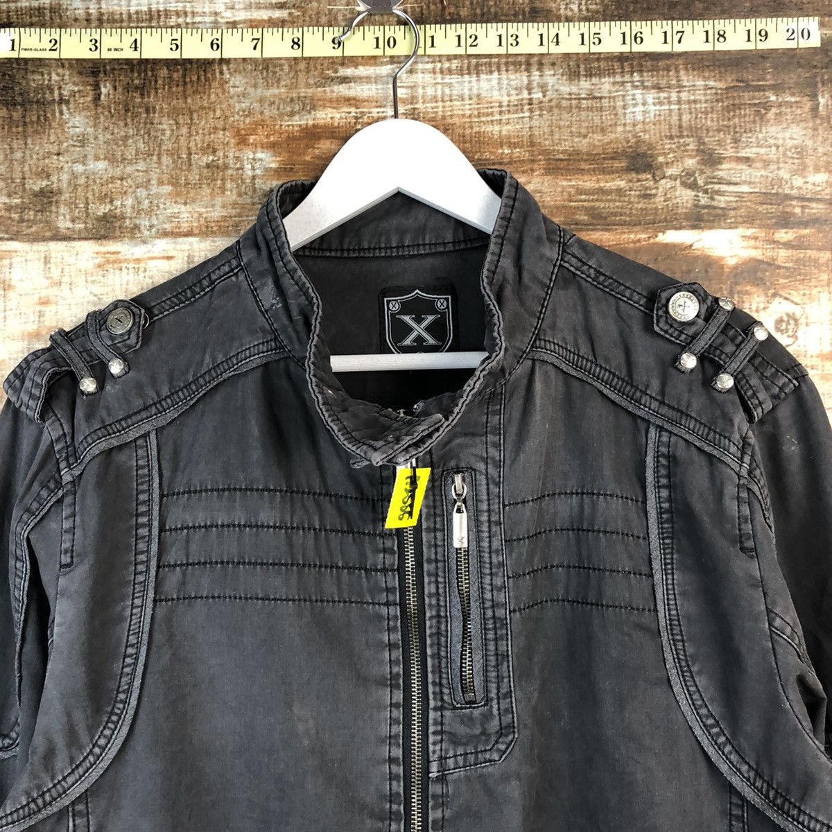 Vintage DLL X Black seditionaries punk bikers Jacket #A2555 Size US M / EU 48-50 / 2 - 4 Thumbnail