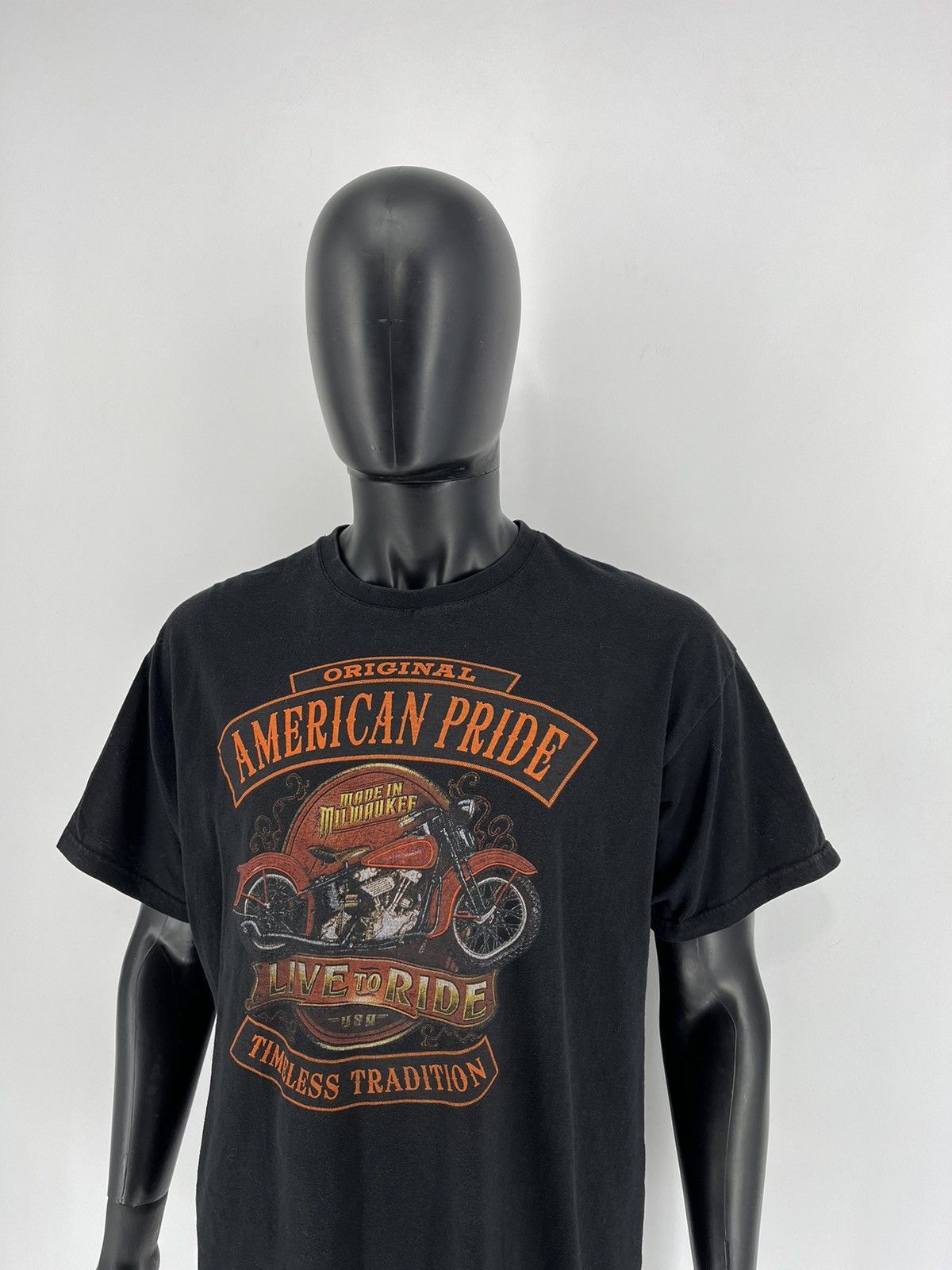Harley Davidson American Pride Vintage Graphic Tee Black T-shirt Size XL Size US XL / EU 56 / 4 - 4 Thumbnail