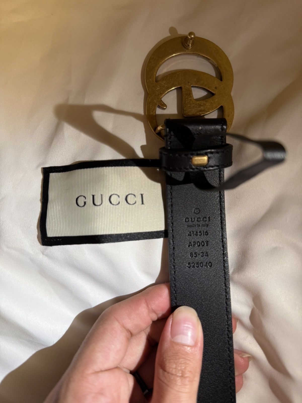 Gucci Gucci GG Marmont Thin Belt Size GUCCI 85 Size ONE SIZE - 4 Thumbnail