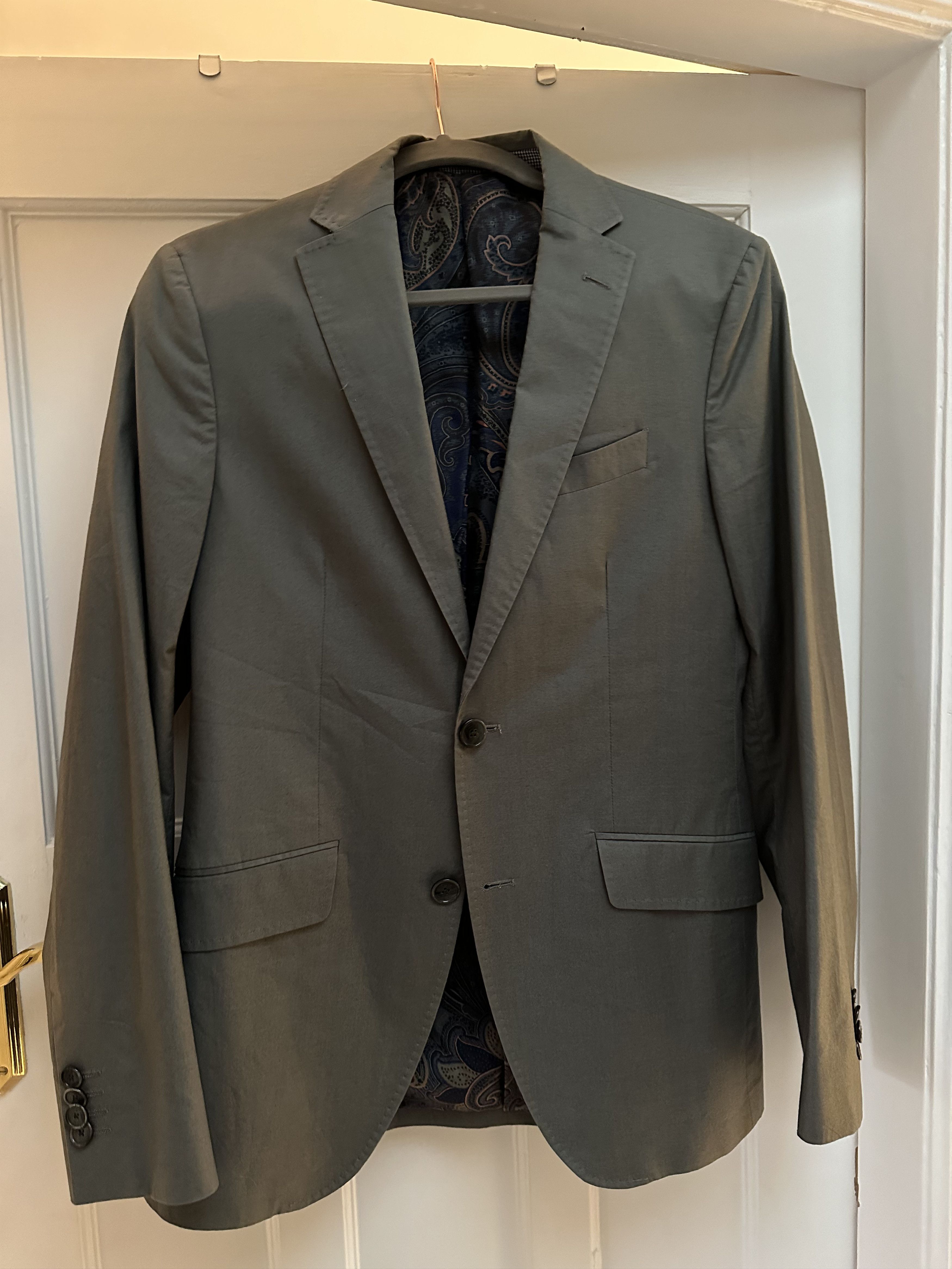 Etro Grey Blazer Jacket (lite and fitted) Size 46R - 1 Thumbnail