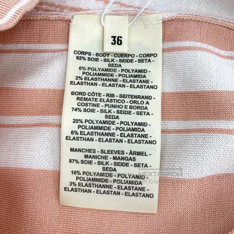 Other Hermes Colorblock Logo Printed Silk Short Sleeve Round Nec Size XS / US 0-2 / IT 36-38 - 7 Thumbnail