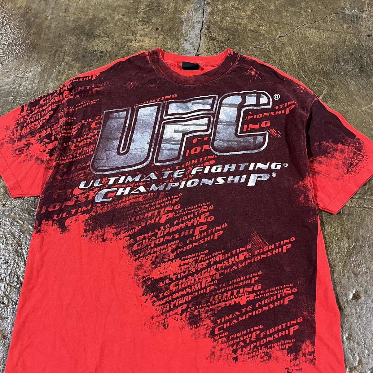 Tapout × UFC × Vintage Crazy Vintage Y2K UFC Grunge Skater Goth Opium Tee Shirt Size US XXL / EU 58 / 5 - 3 Thumbnail