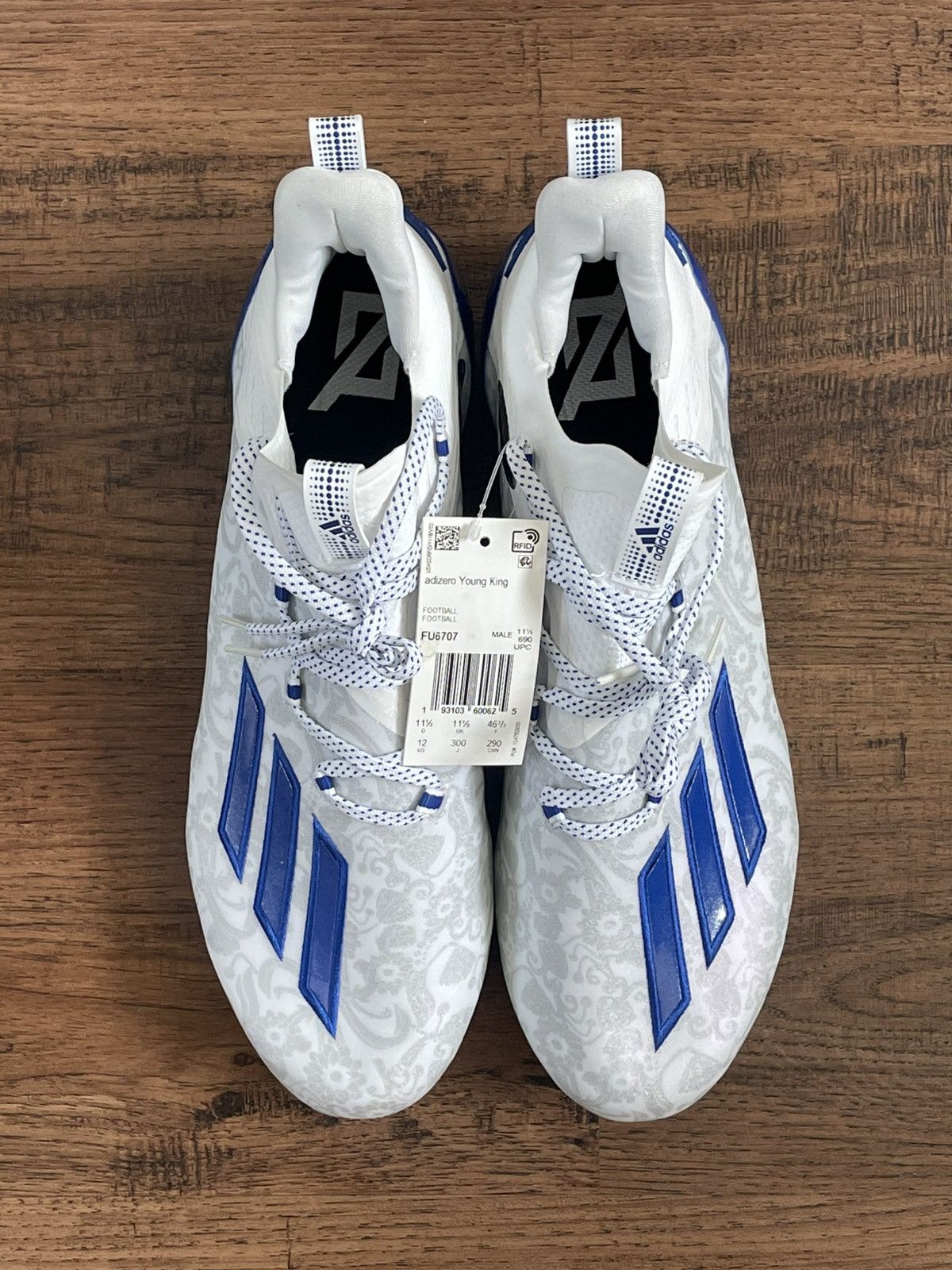 Adidas Adidas Adizero New Reign ‘Floral Blue’ (size mens 12) Size US 12 / EU 45 - 3 Thumbnail