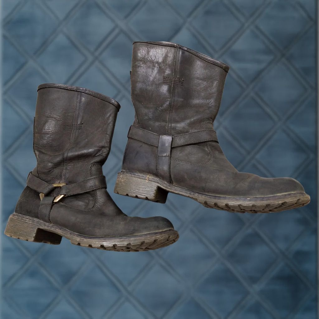 Timberland Timberland Womens Boots 9 Black Leather Mid-Calf Biker Pull On 8604A Size US 9 / IT 39 - 1 Thumbnail