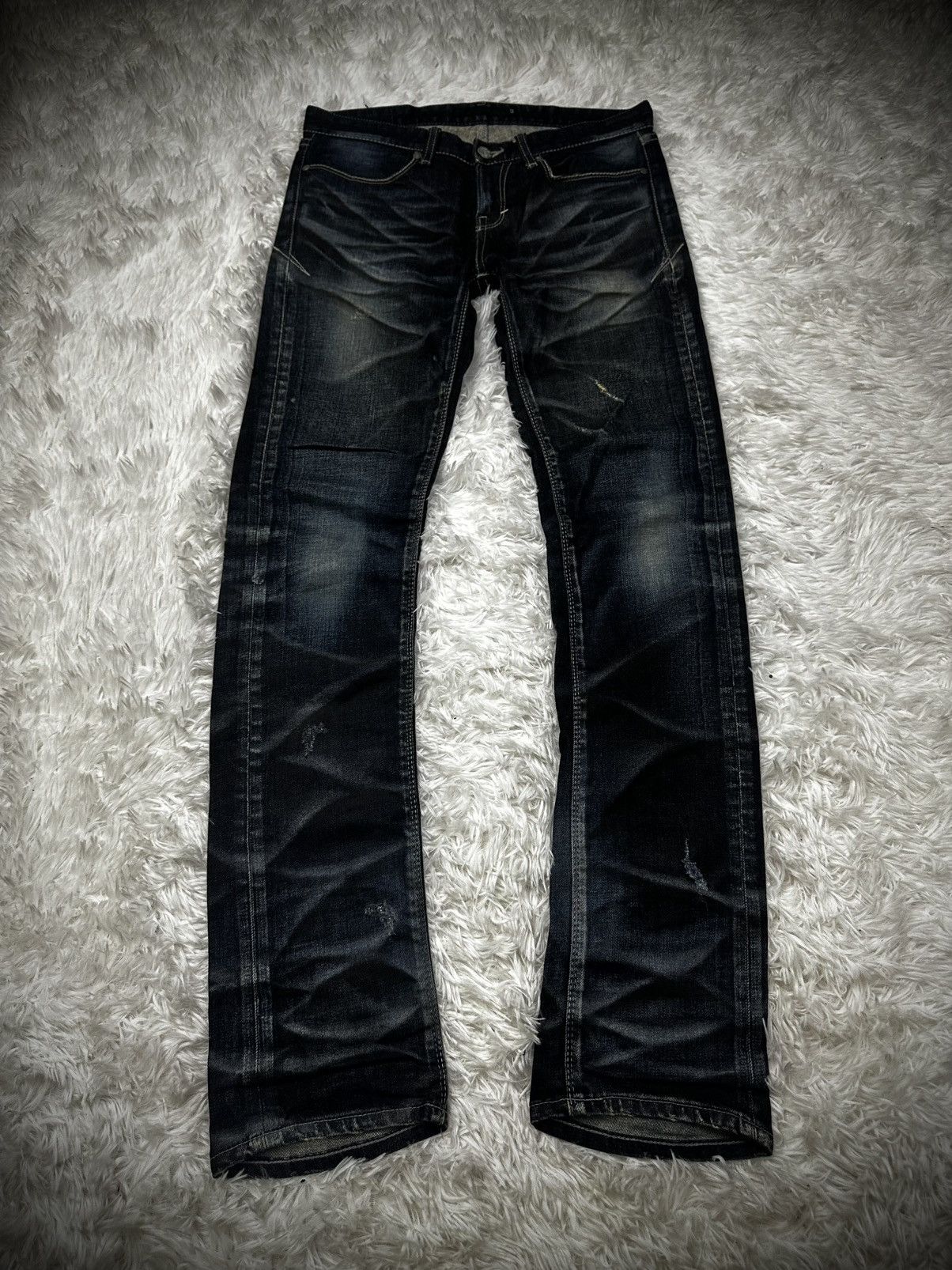 💥rare💥 fuga flare snake skin black coating jeans