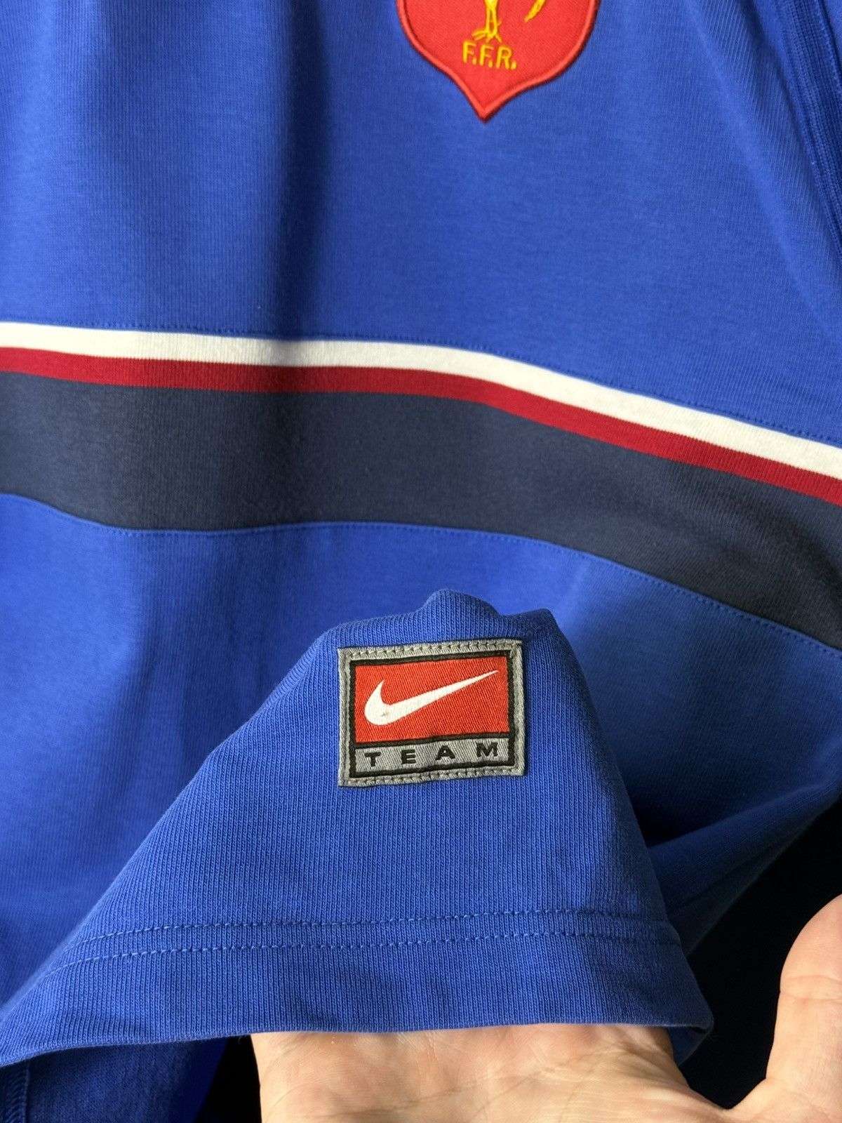 Nike Vintage 90s Nike France Rugby Union Rugby Jersey Long Sleeve Size US M / EU 48-50 / 2 - 7 Thumbnail