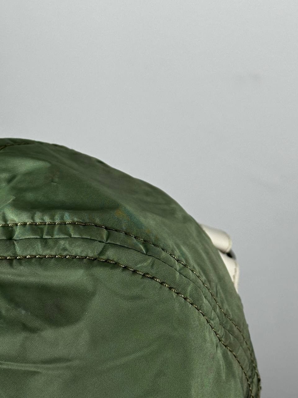 Tod's Tod's Green Nylon Leather Luxury Hat Size ONE SIZE - 7 Thumbnail