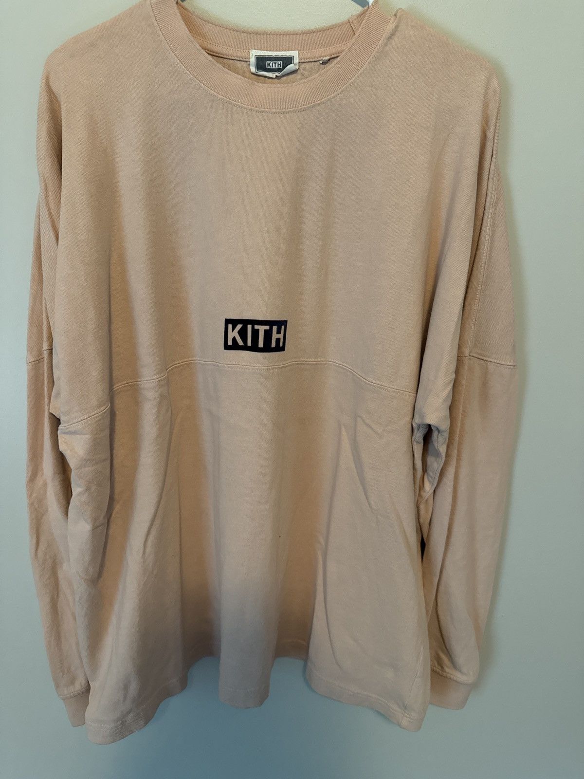 Kith Paneled Long Sleeve Logo Tee Box Logo