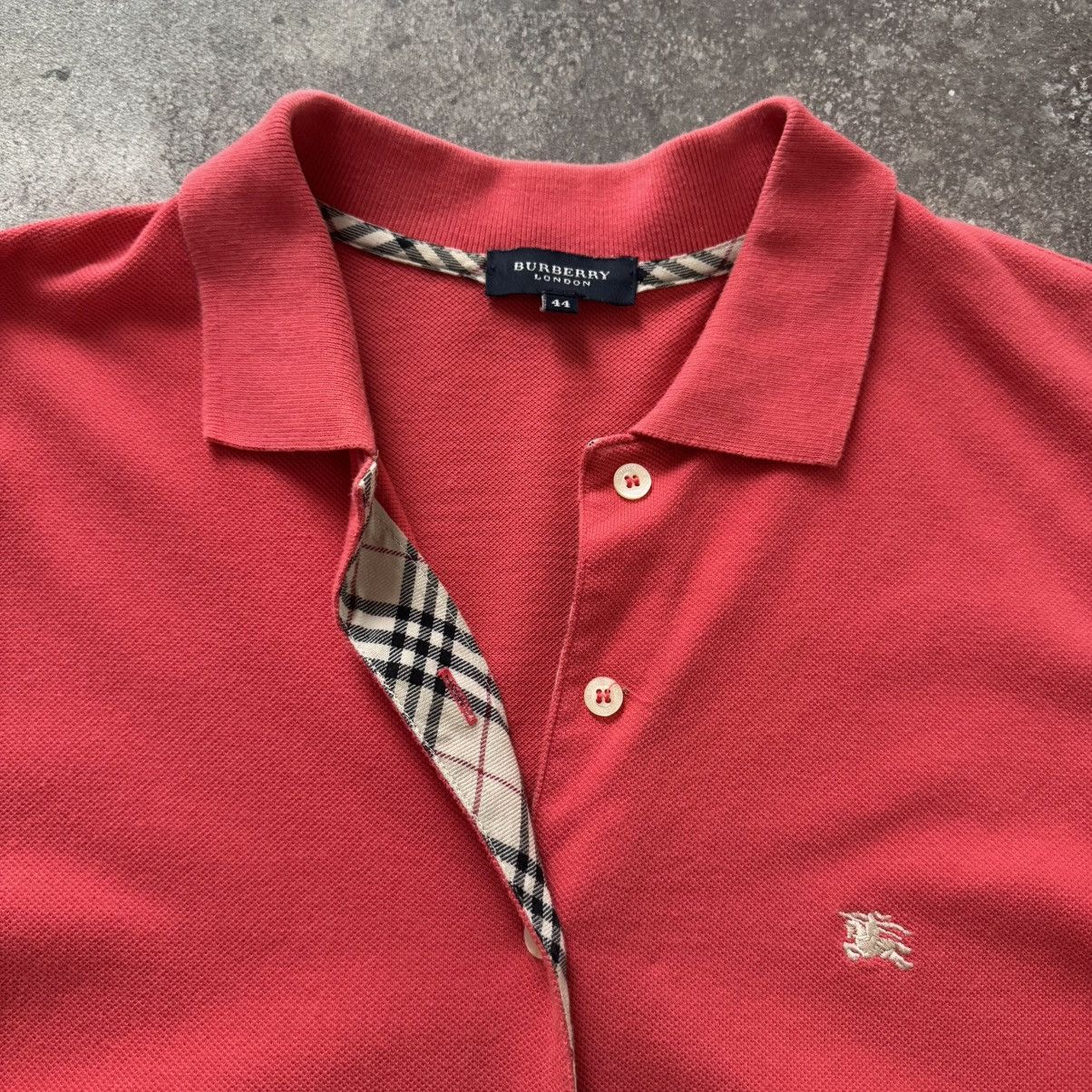 Burberry × Burberry Prorsum × Vintage Burberry London Vintage Nova Check Polo T-Shirt Size M / US 6-8 / IT 42-44 - 5 Thumbnail
