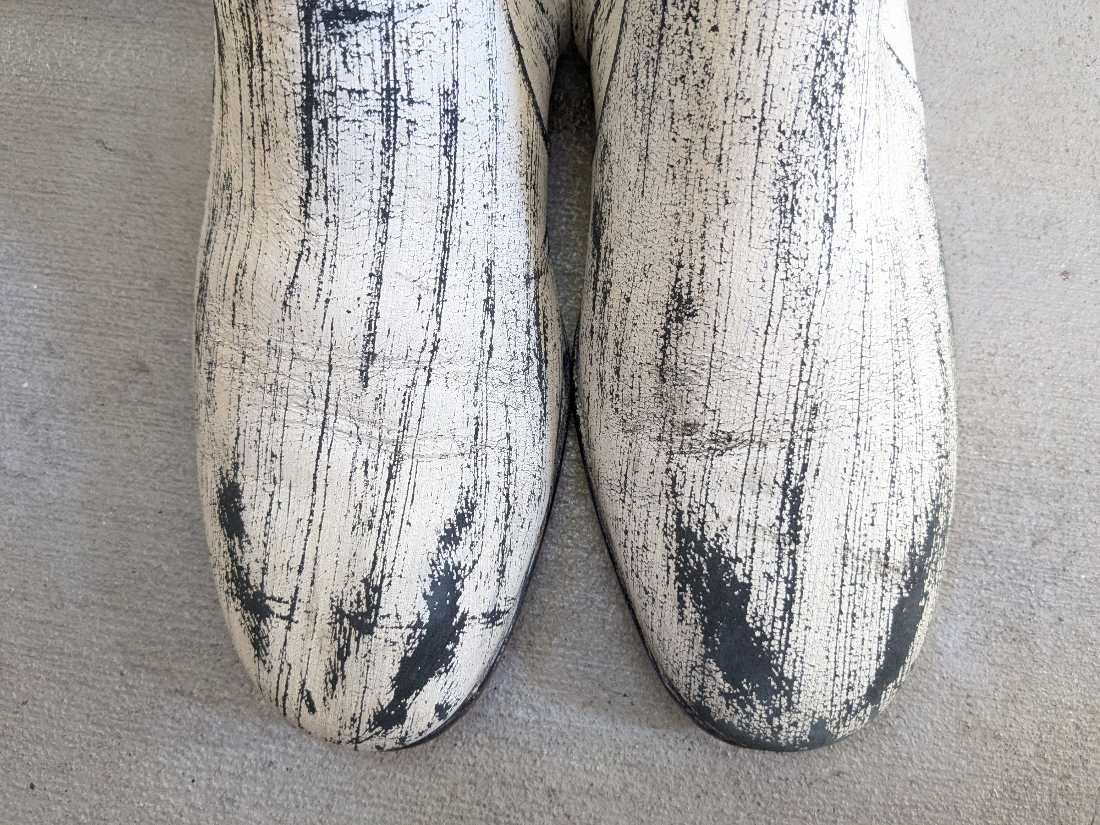H&M × Maison Margiela Maison Margiela x H&M Boots Side Zip White Black 9 42 Size US 9 / EU 42 - 3 Thumbnail
