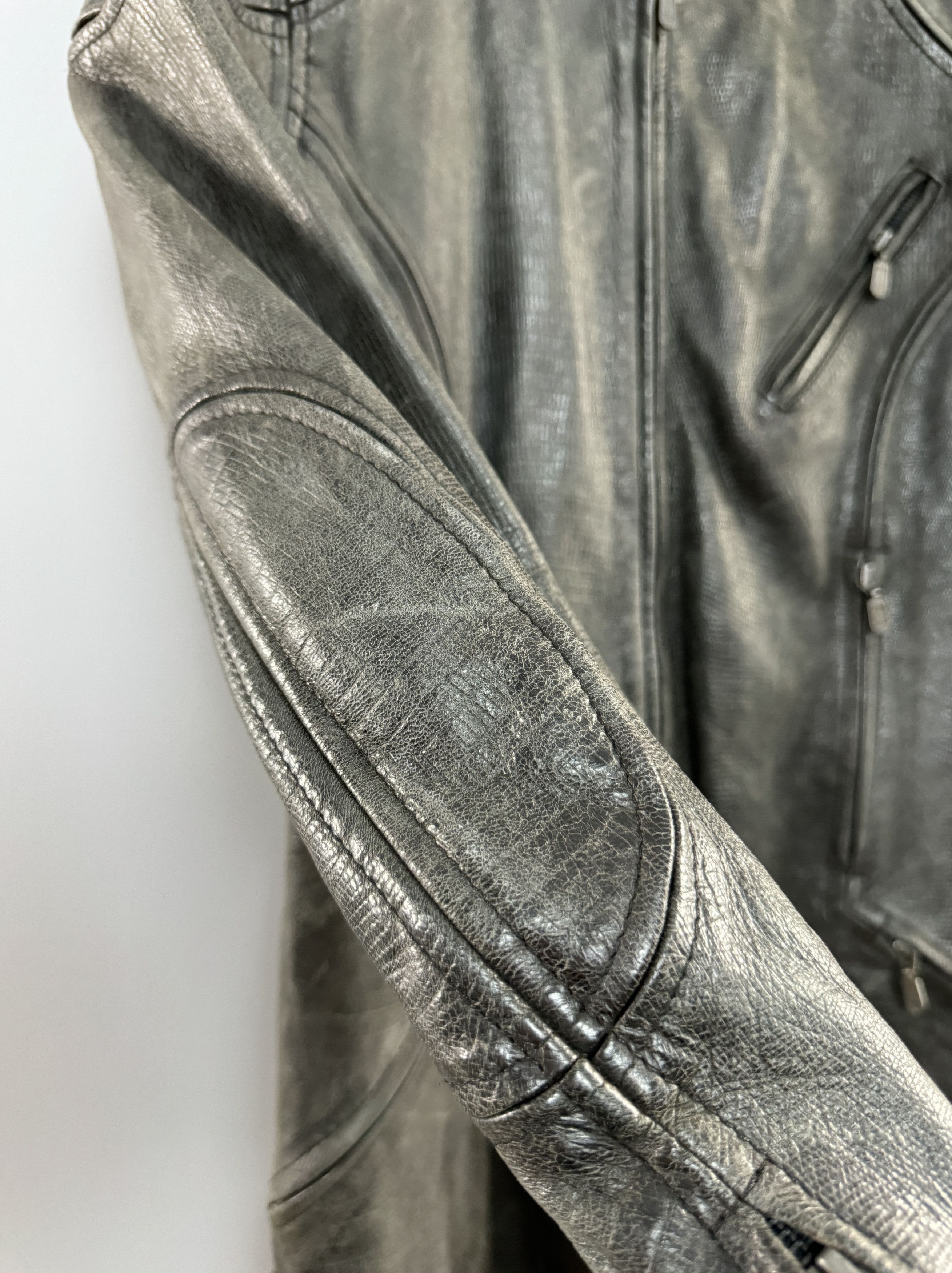 Belstaff Belstaff Leather Jacket Multipocket Gray Motorcycle Size 42 Size M / US 6-8 / IT 42-44 - 6 Thumbnail