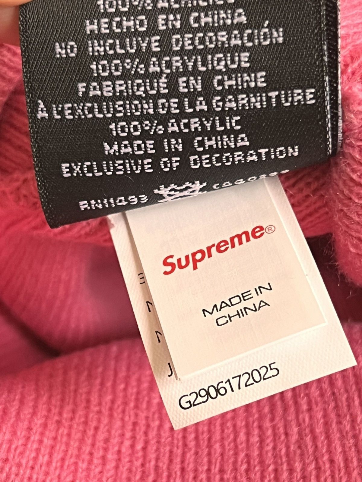 Supreme Supreme® / New Era Box Logo Beanie – Magenta (FW25) pink red Size ONE SIZE - 21 Thumbnail