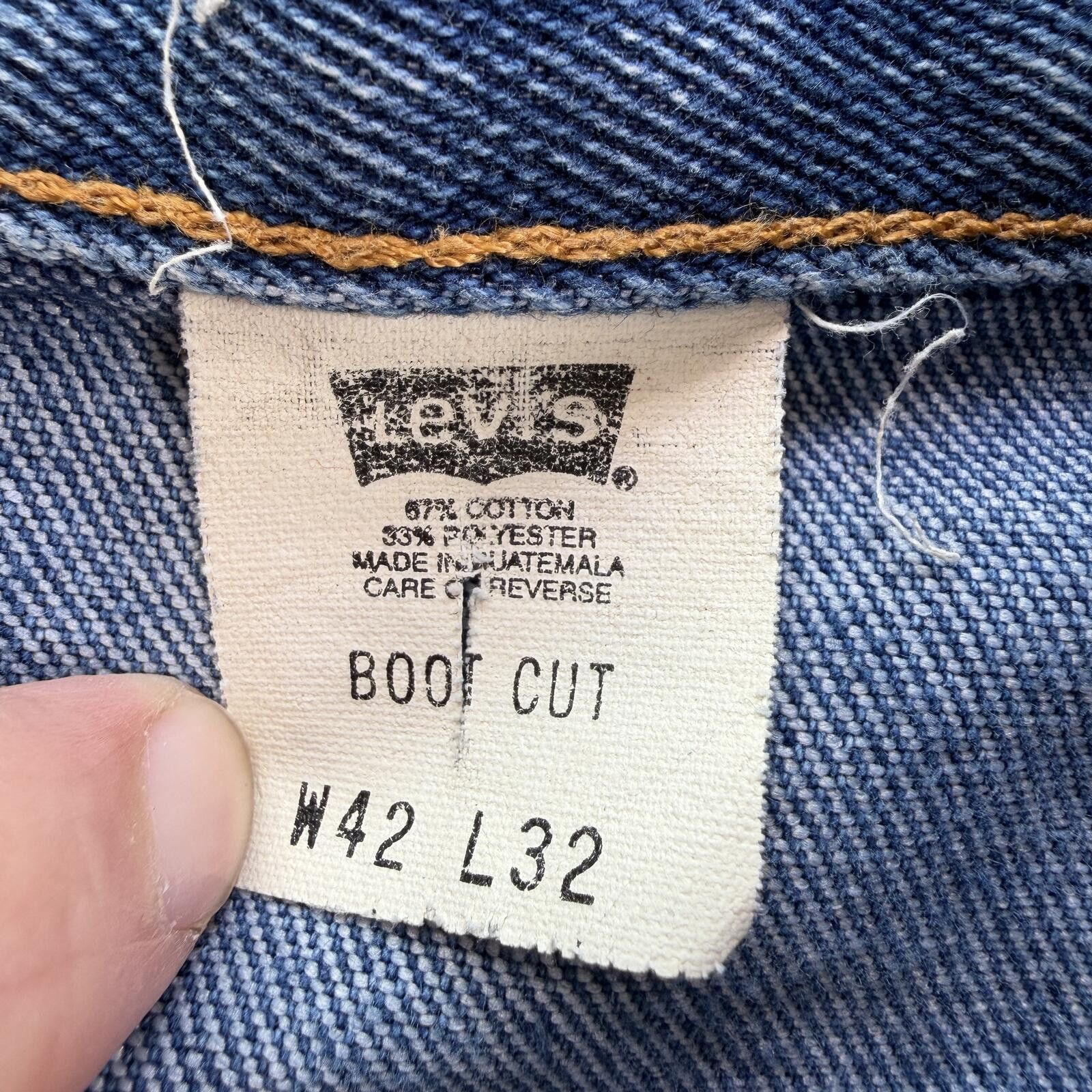 Levi's Levis 517 Bootcut Jeans Mens 40x29 Blue Distressed Faded Y2K Size US 40 / EU 56 - 5 Thumbnail