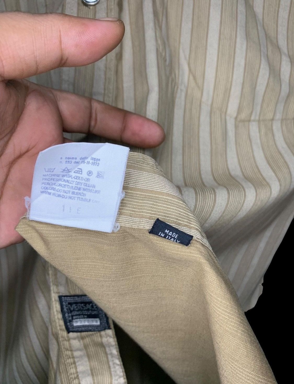 Versace 🔥Versace striped button down shirt Size US L / EU 52-54 / 3 - 14 Thumbnail