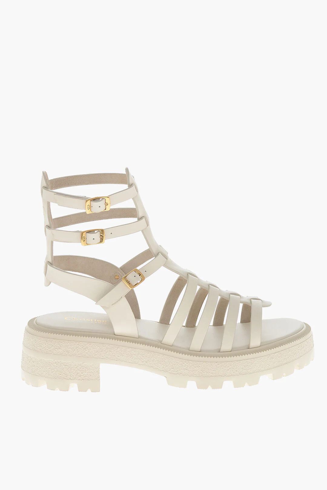 Dior o1mm0326 Leather Sandals in White Size US 8 / IT 38 - 1 Thumbnail