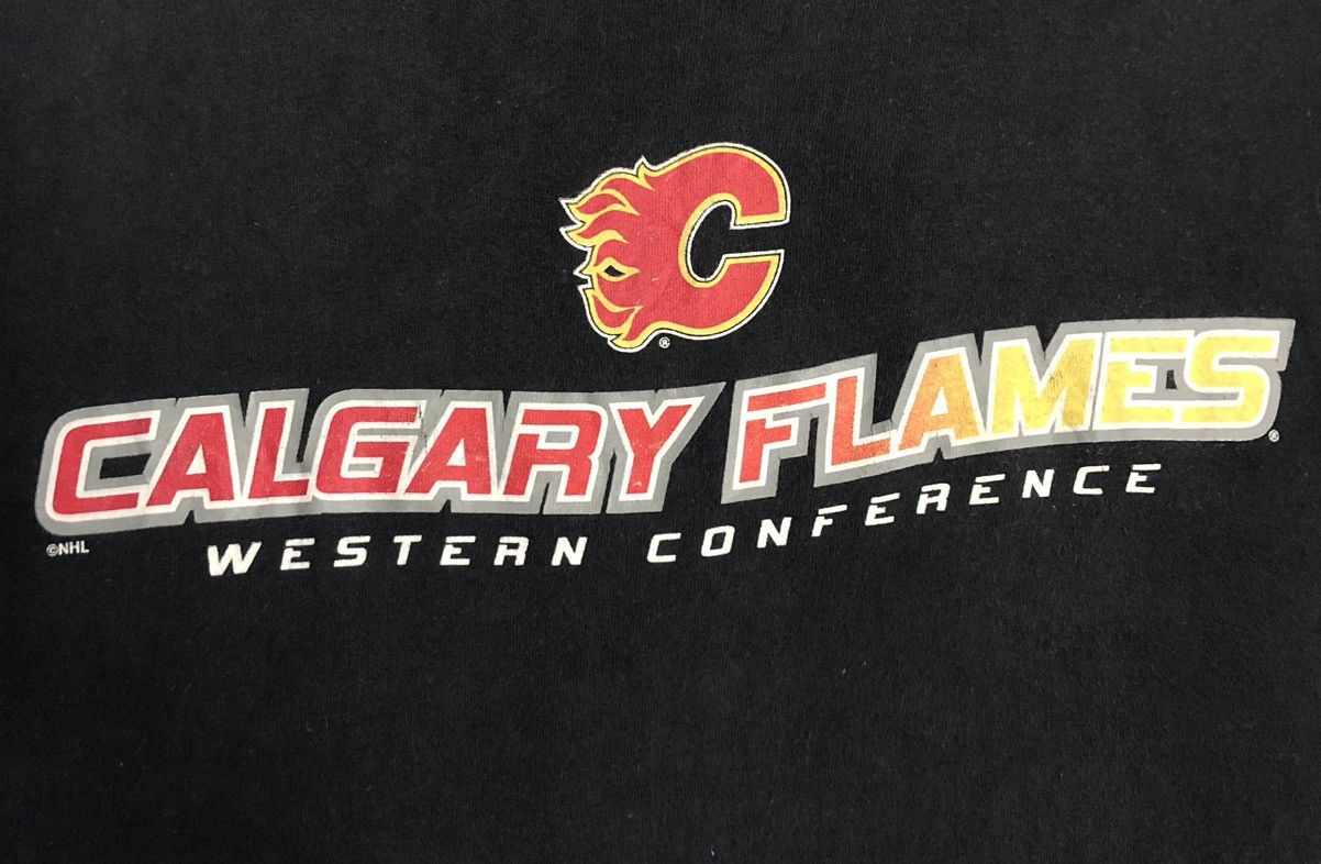 Puma Vintage Puma Calgary Flames Western Conference T-Shirt Size US L / EU 52-54 / 3 - 3 Thumbnail