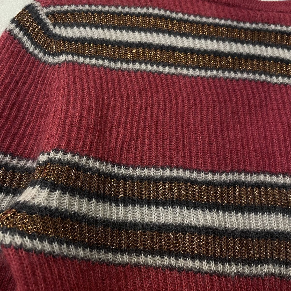 Brunello Cucinelli Brunello Cucinelli Mohair Stripe Knit Sweater Size XS / US 0-2 / IT 36-38 - 6 Thumbnail