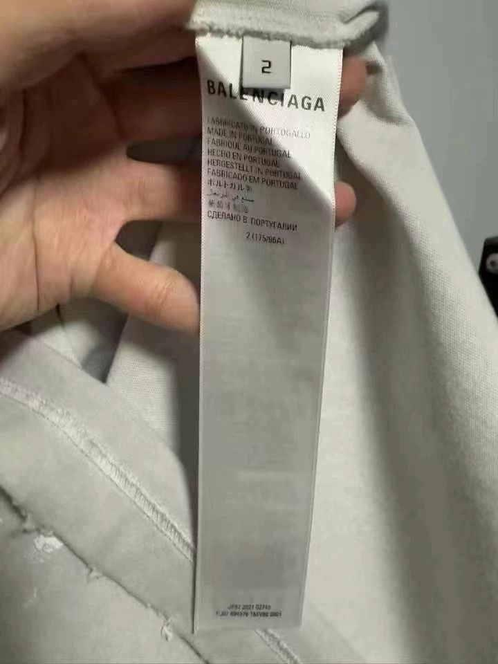 Balenciaga Balenciaga Flame Splash Ink Short Sleeve Beige Size US M / EU 48-50 / 2 - 4 Thumbnail