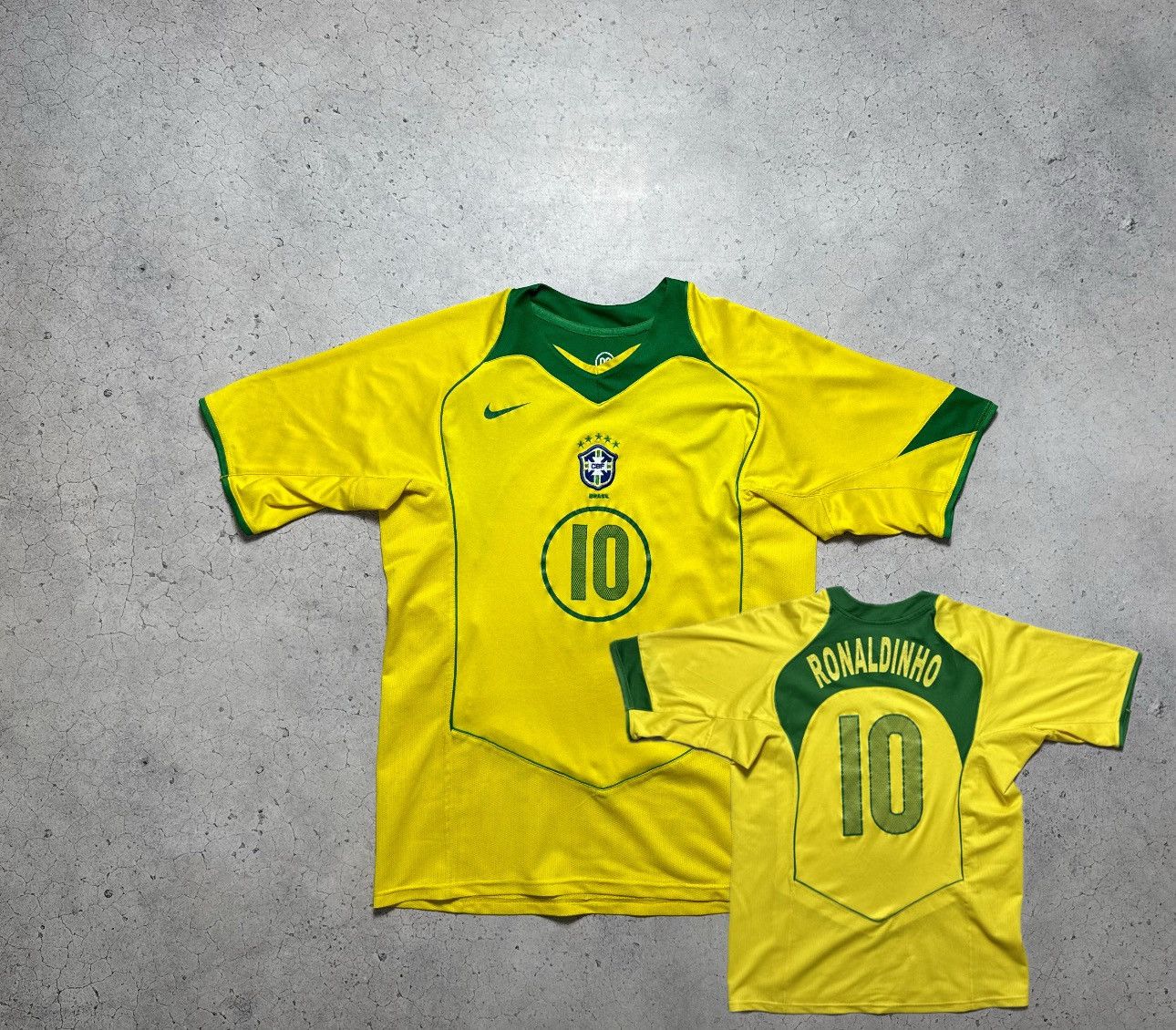 Nike Nike Brazil Team Ronaldinho #10 2004 Vintage Soccer Jersey Size US XXL / EU 58 / 5 - 1 Thumbnail