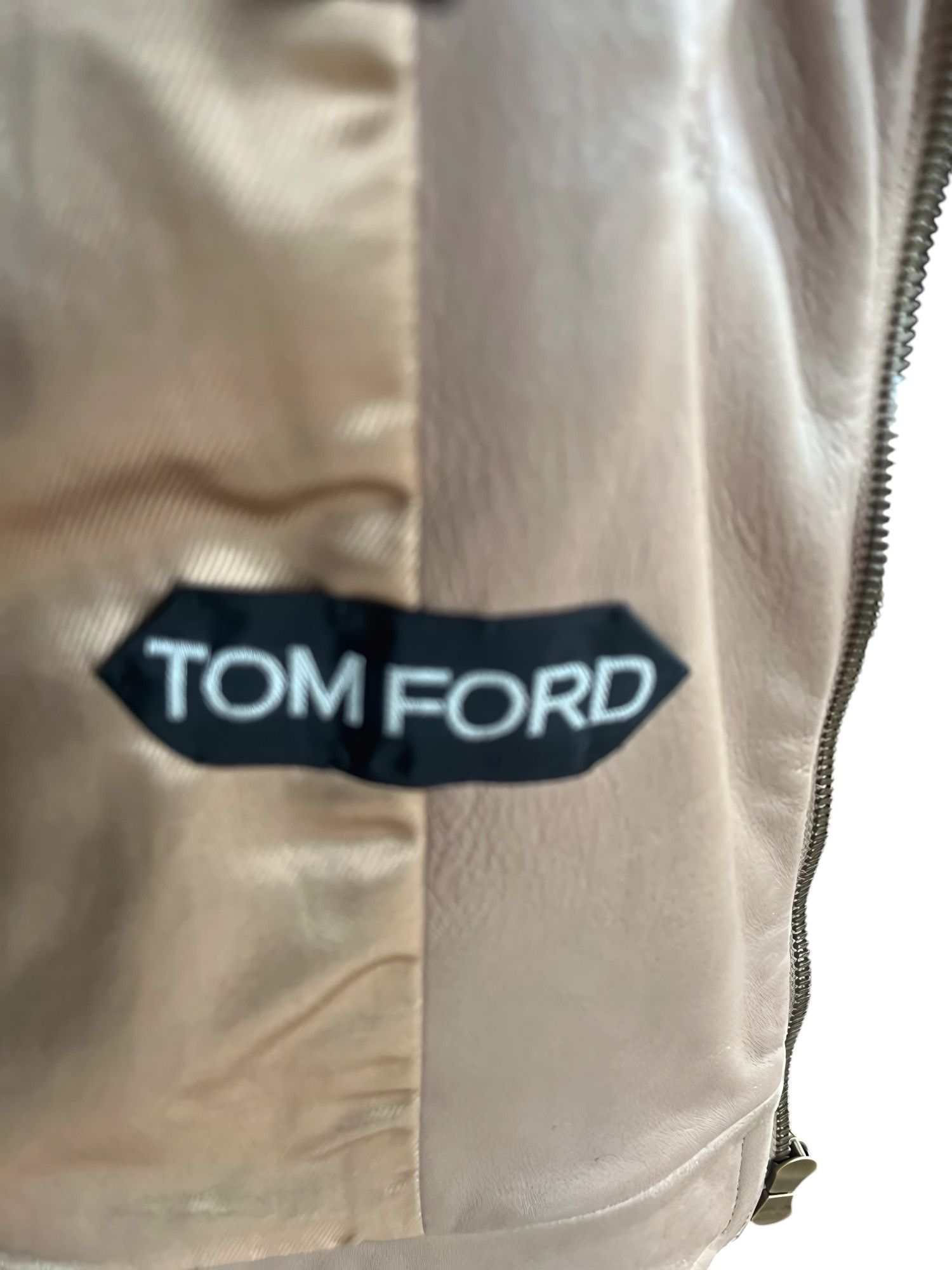 Tom Ford SUEDE CASHMERE LAMBSKIN LEATHER BIKER JACKET Size US L / EU 52-54 / 3 - 7 Thumbnail