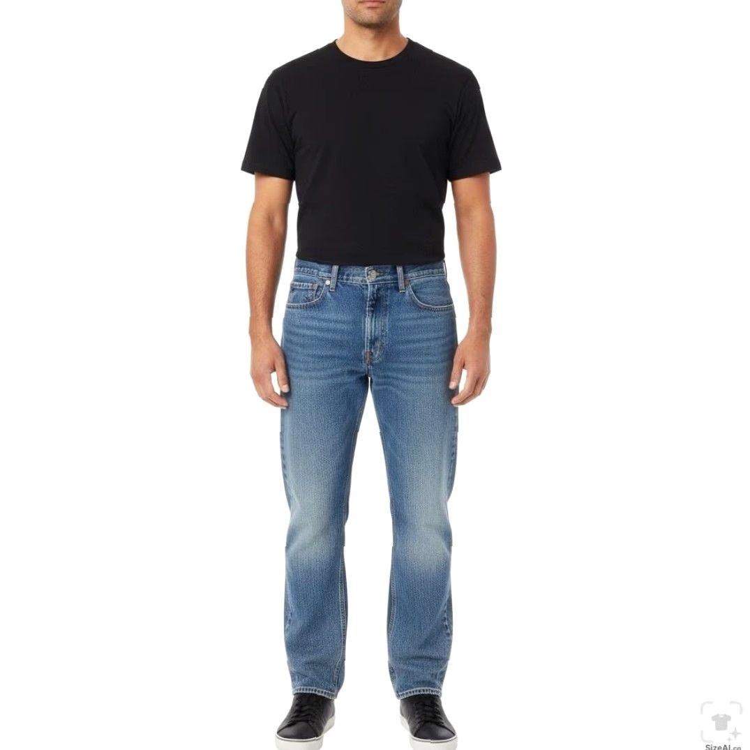 Levi's Levi's 505 Jeans Mens Regular Zip Fly Straight Denim Blue Medium Wash 42x30 Jeans Mens Regular Size US 42 / EU 58 - 4 Thumbnail