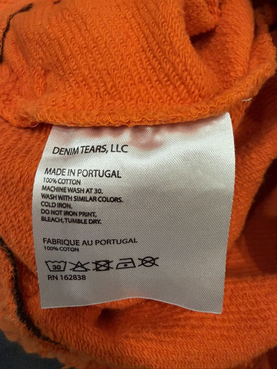 DENIM TEARS Tears Shorts "The Cotton Wreath" Orange Size US 28 / EU 44 - 4 Thumbnail