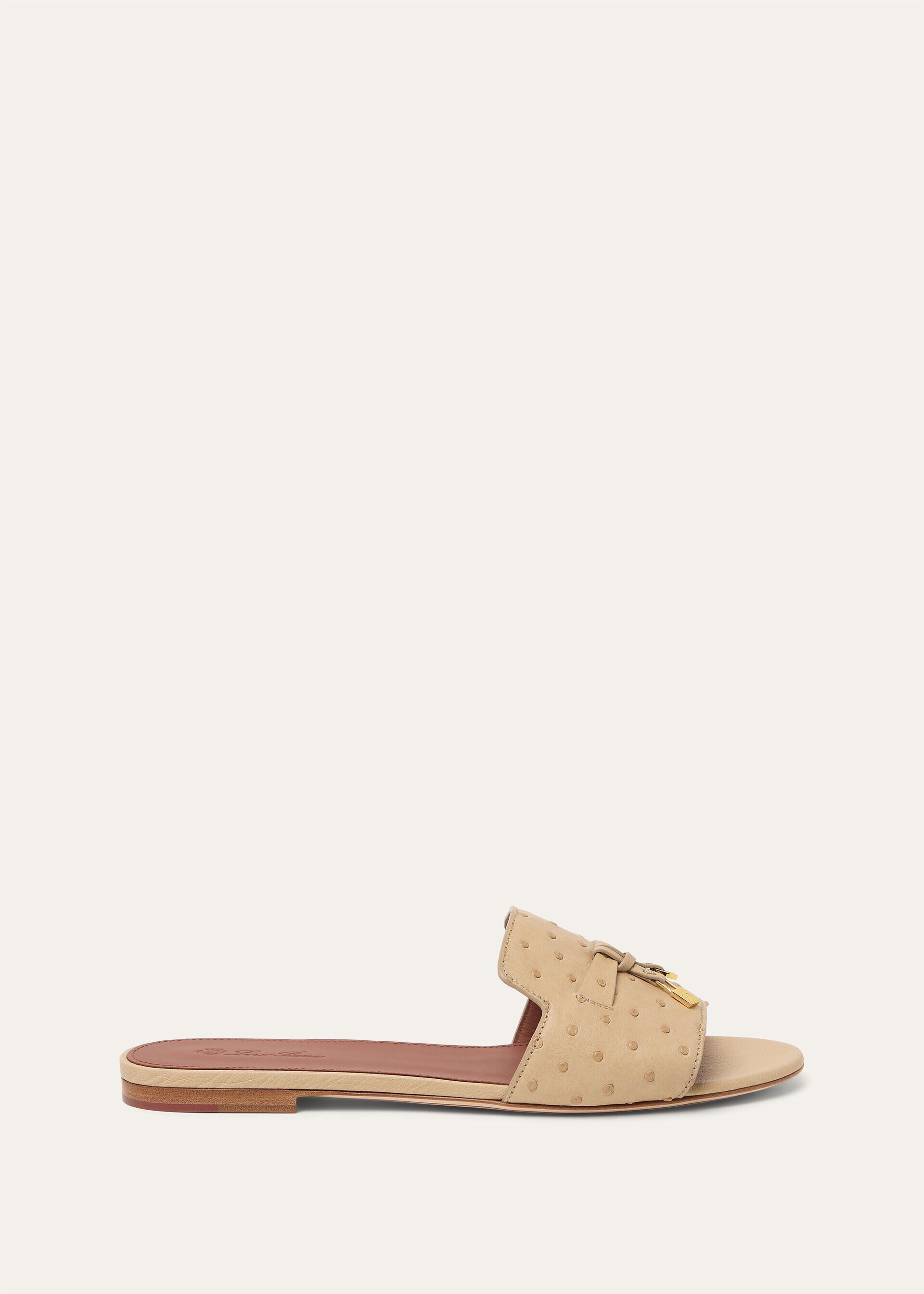 Loro Piana os11x0326 FAL0468 Summer Charms Sandals in Orix/Sun Gold Size US 7 / IT 37 - 1 Thumbnail