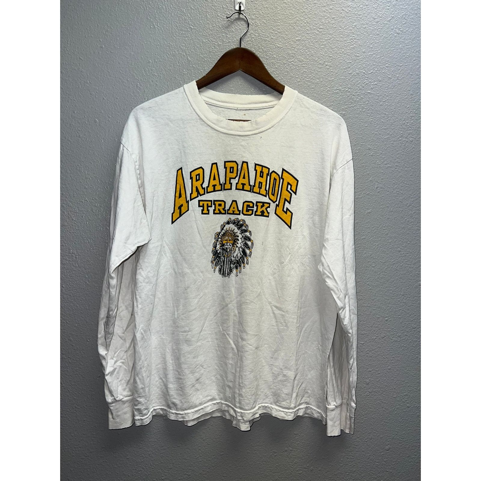 Vintage Vintage Native American Long Sleeve Shirt Arapahoe Worn Tee Size US L / EU 52-54 / 3 - 1 Thumbnail